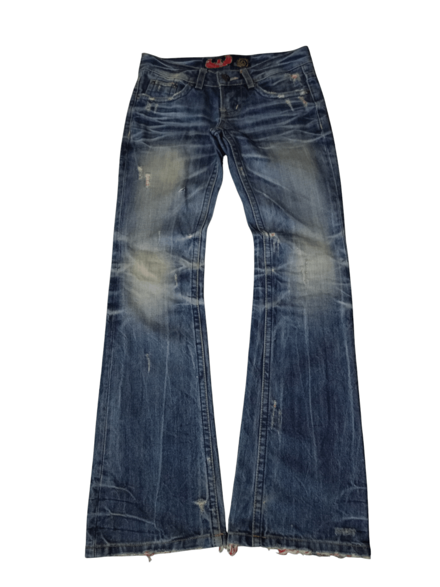 If Six Was Nine × Japanese Brand × Tornado Mart Flare Ssial Denim pants style ifsixwasnine tornado mart Size US 30 / EU 46 - 2 Thumbnail