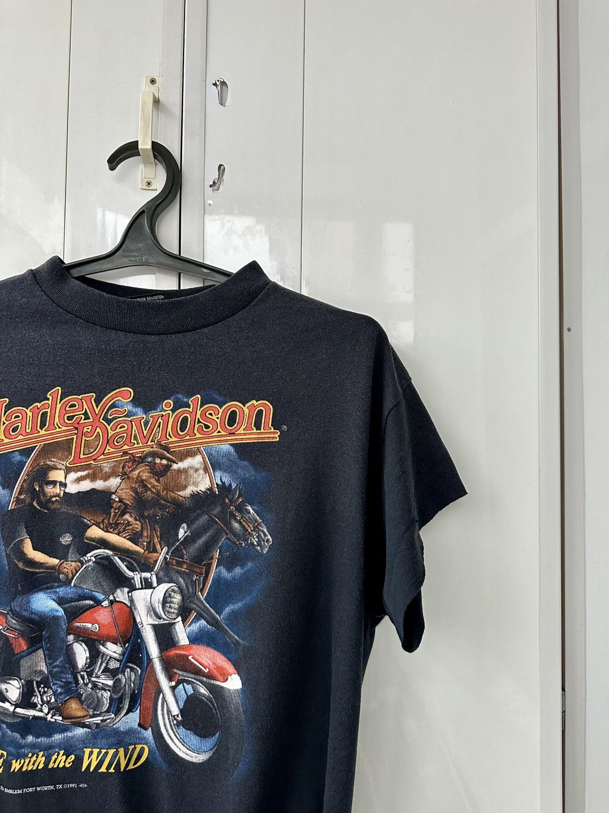 Harley Davidson 3D Emblem 1991 Vintage Harley Davidson T-shirt Size US L / EU 52-54 / 3 - 4 Thumbnail