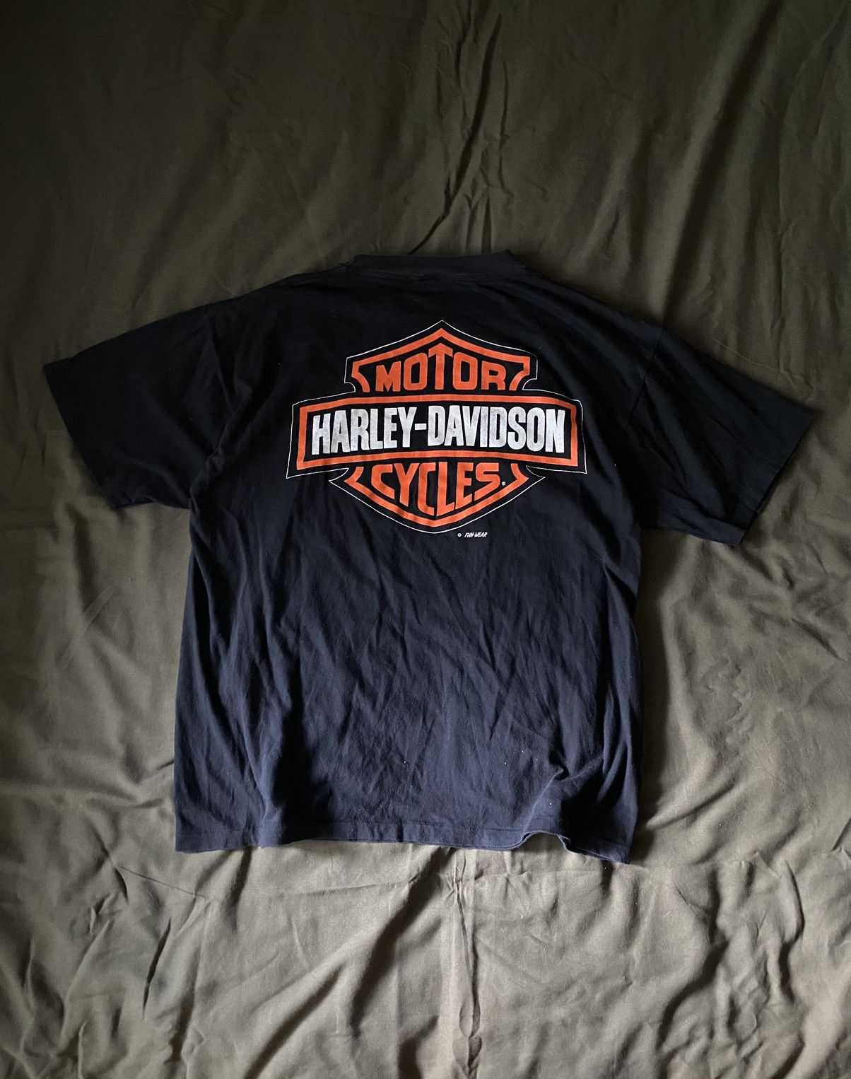 Harley Davidson × Vintage Harley-Davidson Choppers Vintage Rare 3D Print USA Eagle Tee Size US L / EU 52-54 / 3 - 8 Thumbnail