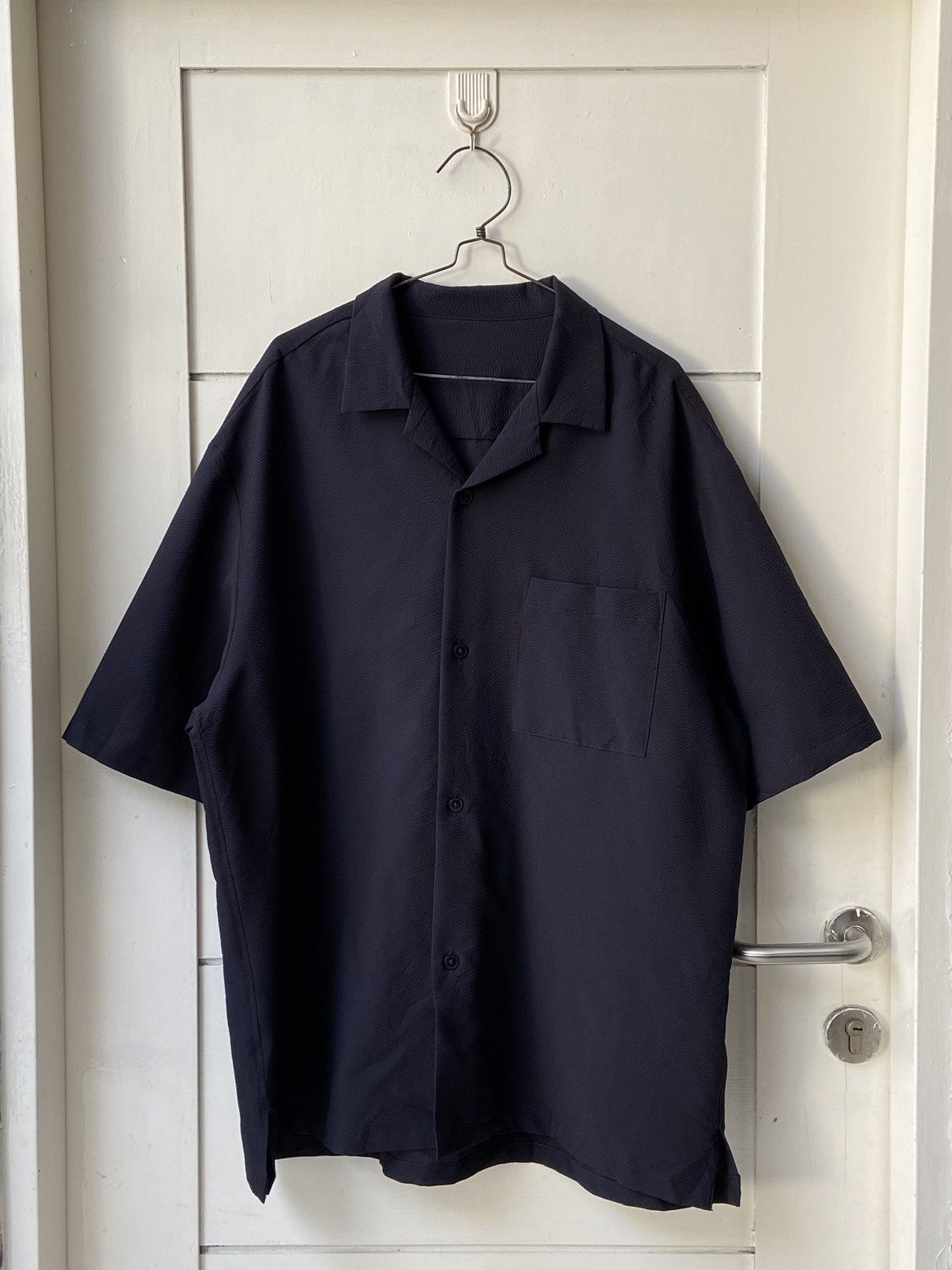 GU GU Navy Short Sleeve Shirt Size US XL / EU 56 / 4 - 8 Thumbnail