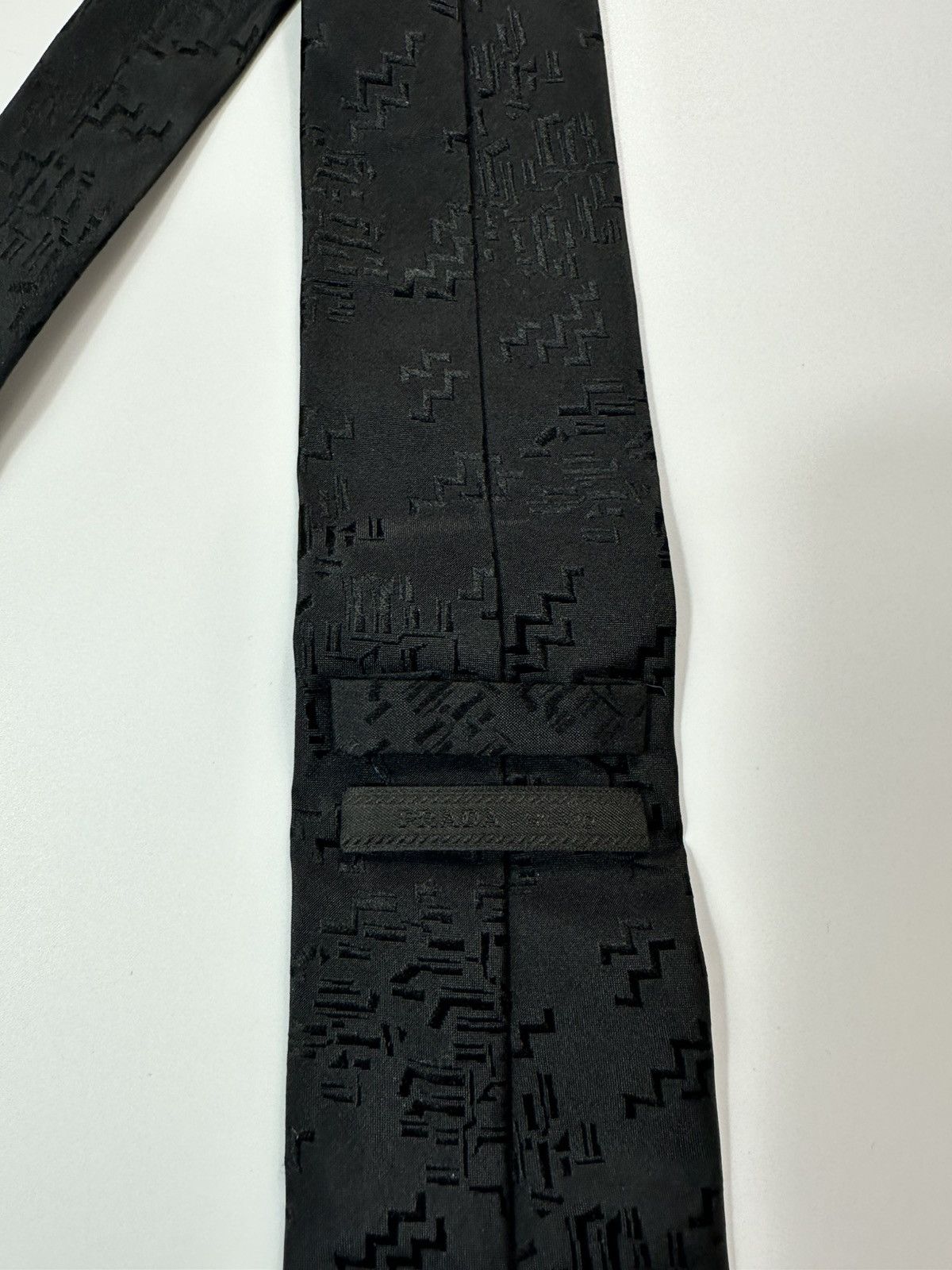 Prada Prada Monogram Tie Silk Size ONE SIZE - 7 Thumbnail