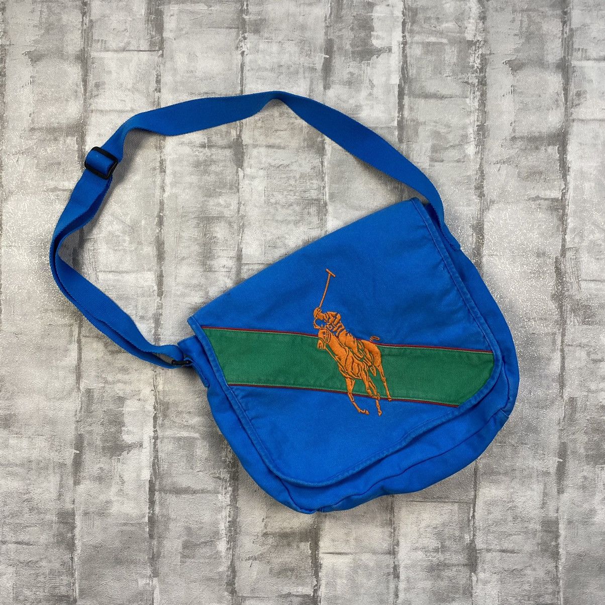 Polo Ralph Lauren × Vintage Polo Ralph Lauren Vintage Messenger Bag Size ONE SIZE - 1 Thumbnail