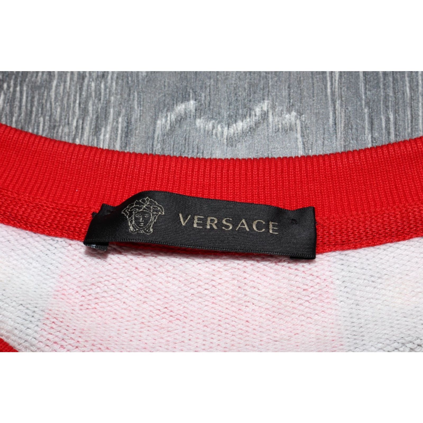 Versace VERSACE HARNESS ALL OVER PRINT SWEATSHIRT RED COLOR MEN LARGE Size US L / EU 52-54 / 3 - 3 Thumbnail