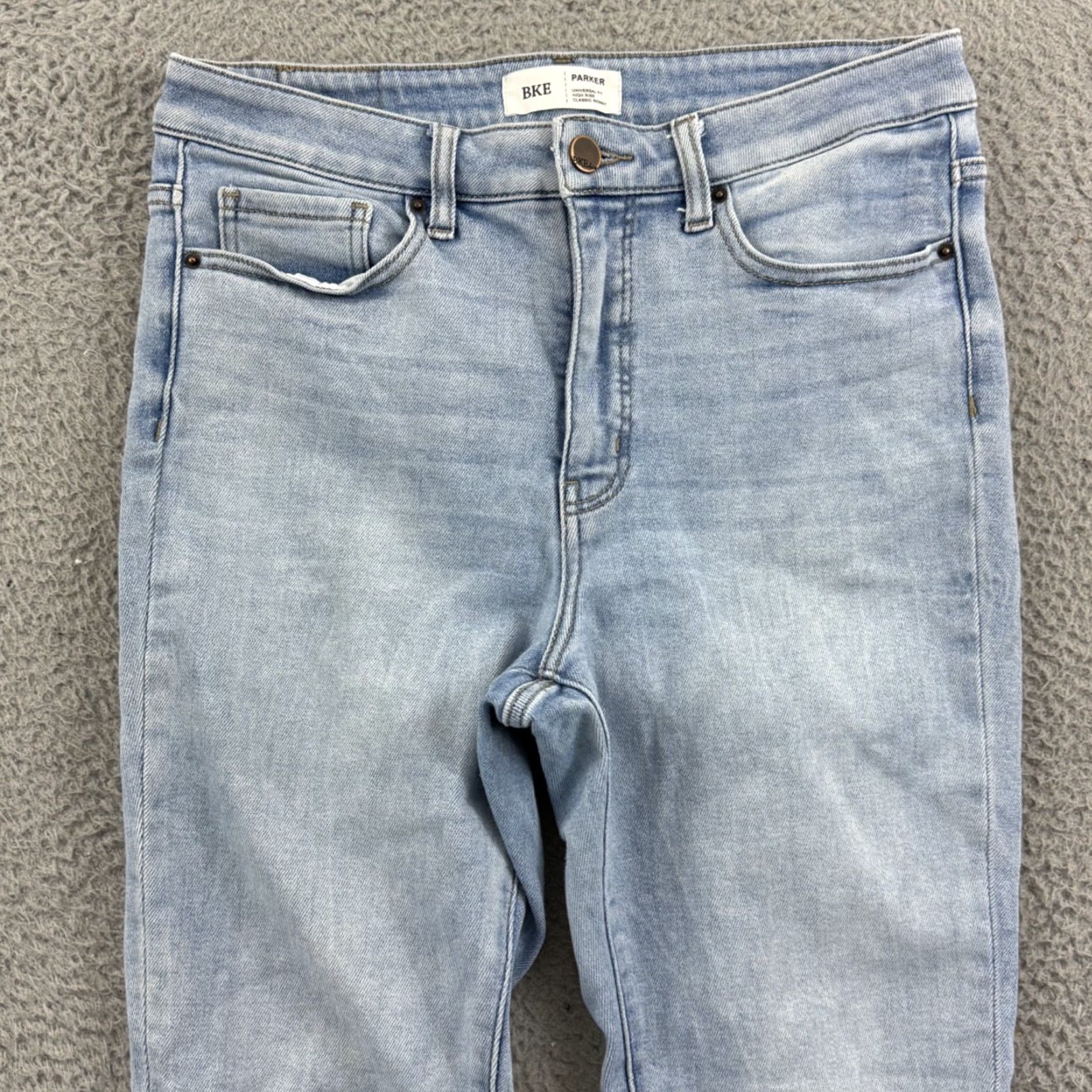Vintage BKE Buckle Jeans Womens 28x30 High Rise Classic Skinny Denim Zip Stretch Blue 5-Pocket Size 28" / US 6 / IT 42 - 3 Thumbnail