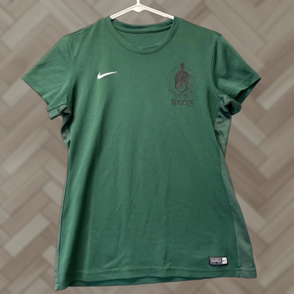Nike Nike Dri-Fit Womens Activewear Shirt Size M Green Short Sleeve Vented /52-58 Size M / US 6-8 / IT 42-44 - 1 Thumbnail