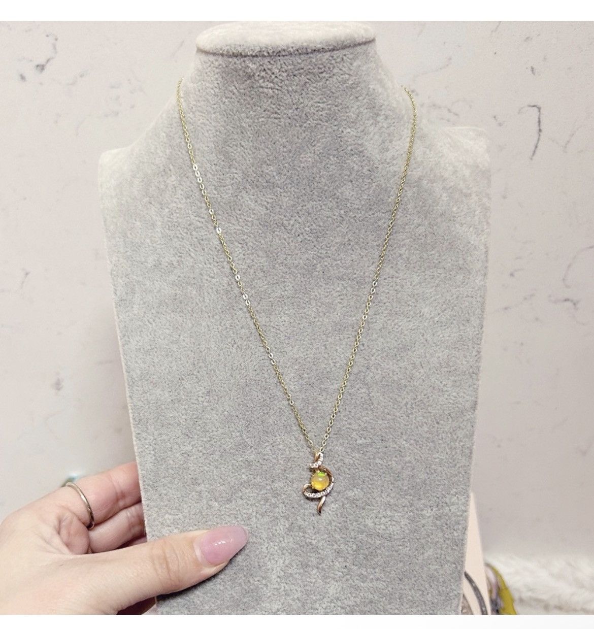 Other LeVian 14KT Rose Gold Fire Opal & Diamond Pendant / Necklace Size ONE SIZE - 7 Thumbnail
