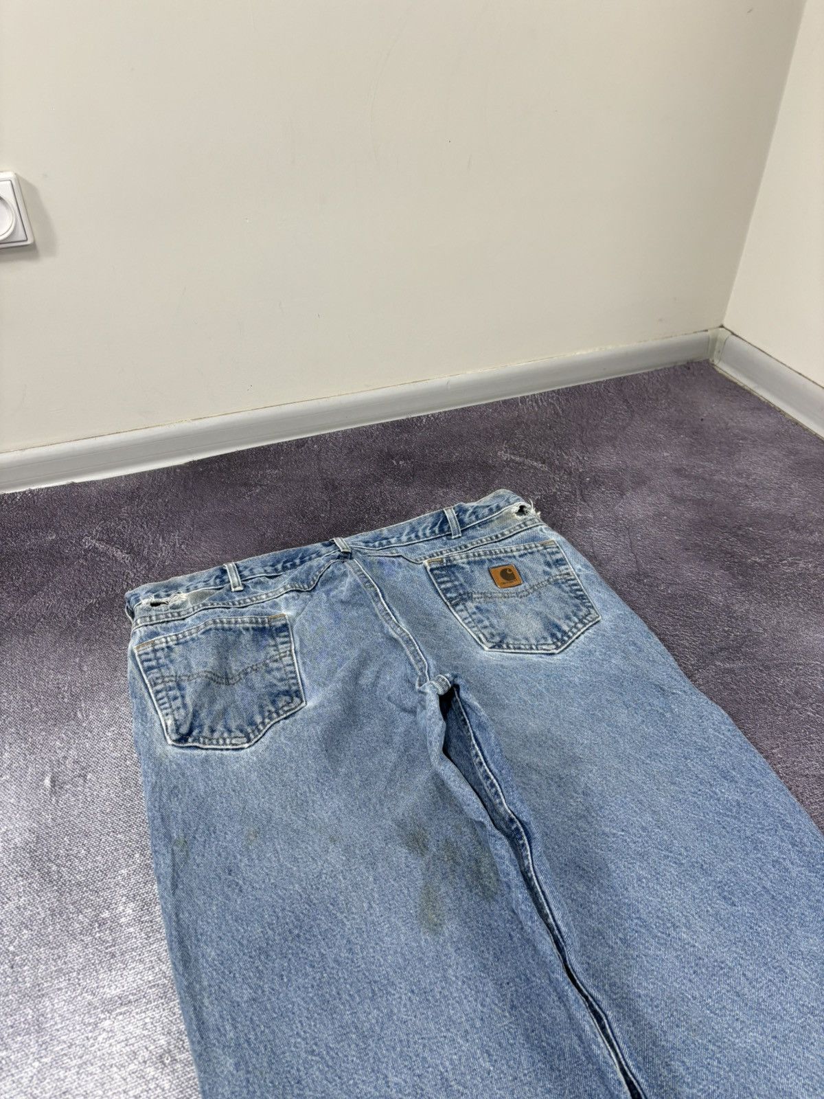 Carhartt Vintage Carhartt Relaxed Fit USA Faded Blue Baggy Jeans Size US 42 / EU 58 - 5 Thumbnail