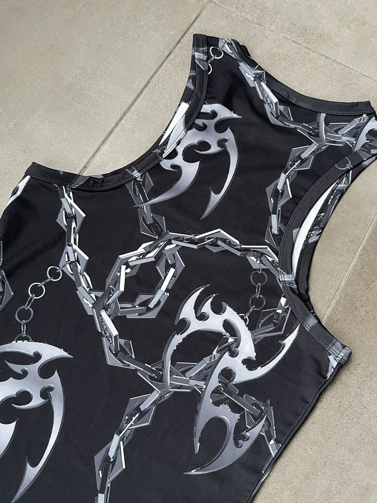 Han Kjobenhavn !DS! SS23 Han Kjobenhavn Chain Tribal Stretch Racer Top Size US M / EU 48-50 / 2 - 15 Thumbnail