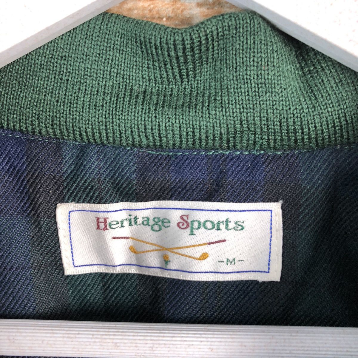 Vintage Heritage Sport Green Sweatshirt windbreaker #A2186 Size US M / EU 48-50 / 2 - 9 Thumbnail