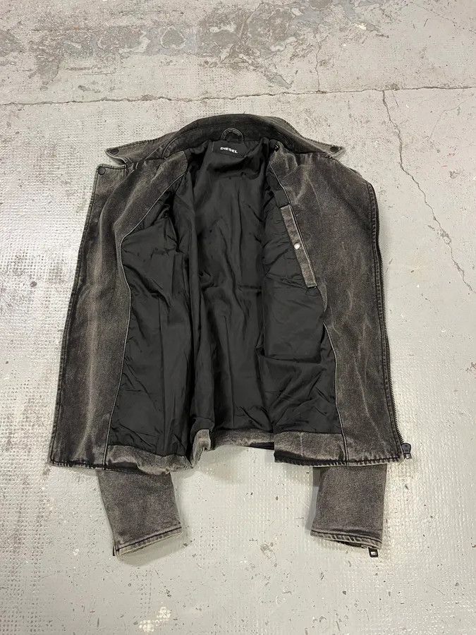 Diesel Diesel Raw Grey Denim Perfecto Jacket Size US S / EU 44-46 / 1 - 9 Thumbnail