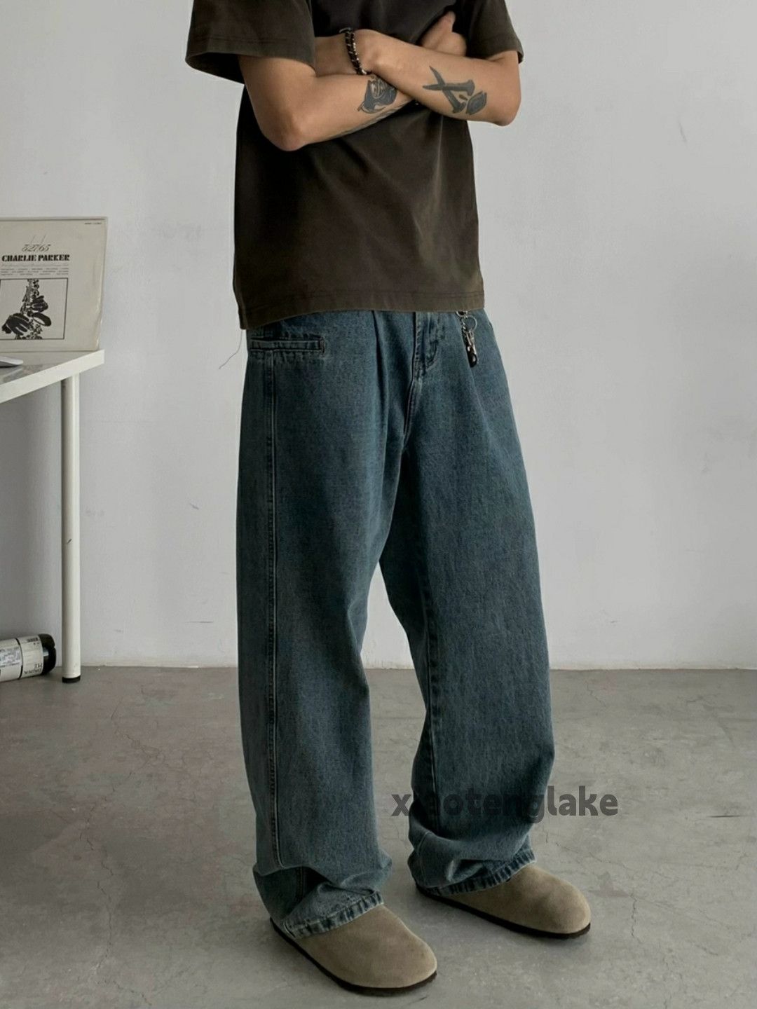 Jean × Vintage washed faded utility workwear loose baggy hiphop jeans Size US 30 / EU 46 - 4 Thumbnail