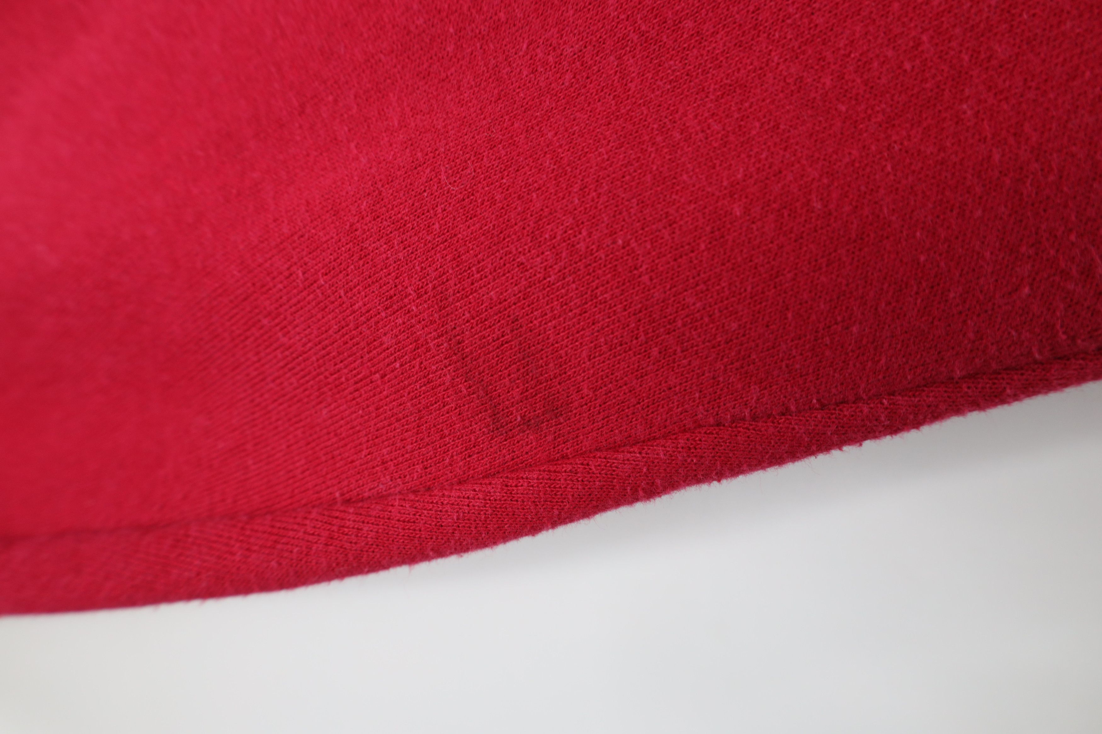 Vintage Vintage 80s Streetwear Blank Crewneck Sweatshirt Red USA Size US XL / EU 56 / 4 - 5 Thumbnail