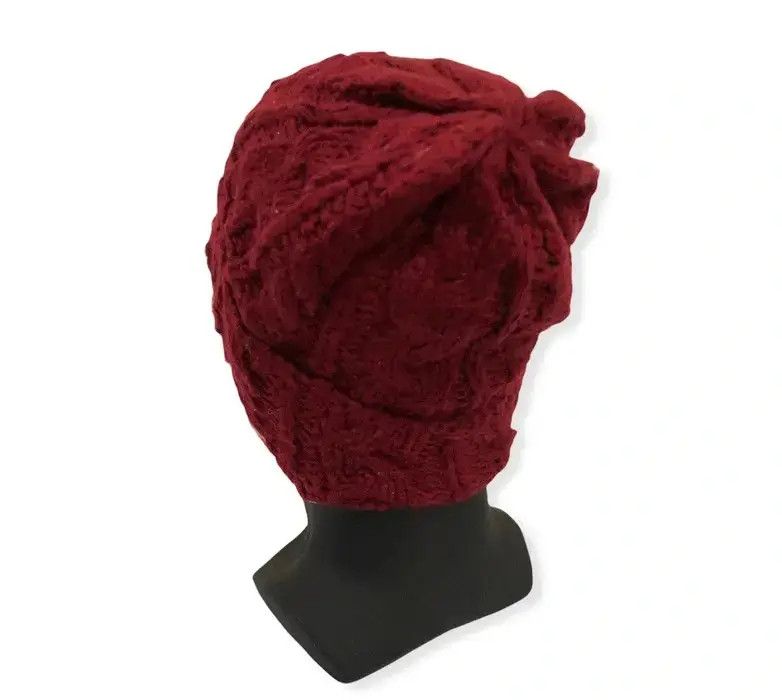 Harris Tweed × Japanese Brand Japanese Brand Harris Tweed Big Logo knit Beanie Hat Size ONE SIZE - 5 Thumbnail