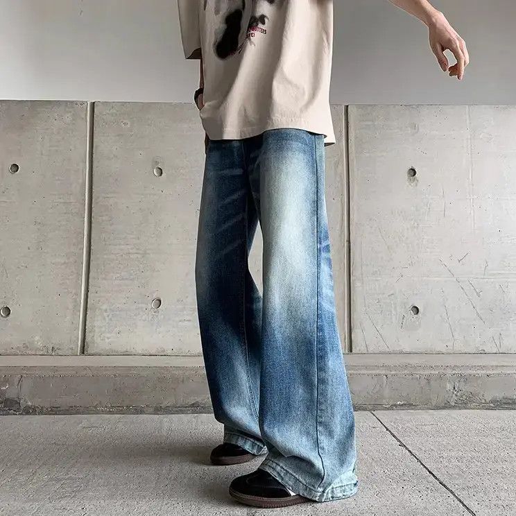 Japanese Brand Retro High Street Loose Gradient Jeans Size US 32 / EU 48 - 4 Thumbnail