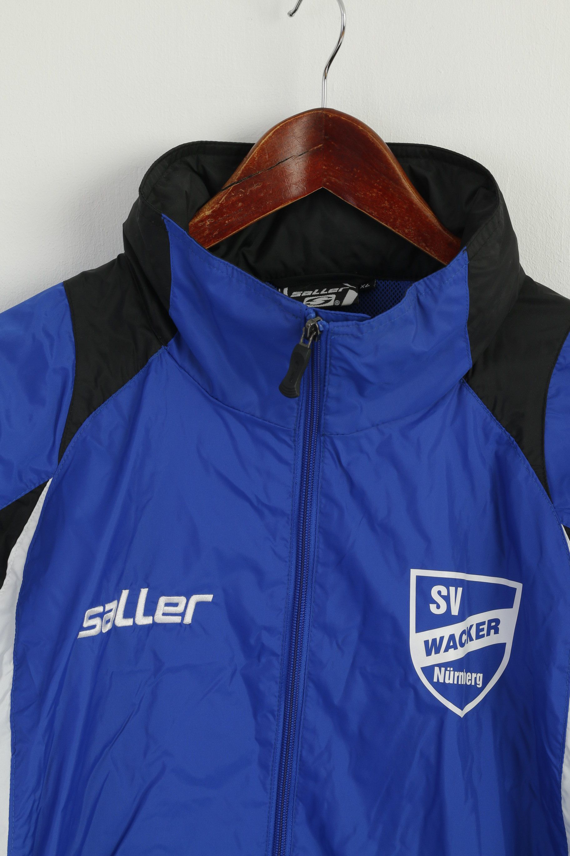 Vintage Saller Men XL Jacket Blue Nylon Waterproof 8524 Size US XL / EU 56 / 4 - 2 Thumbnail