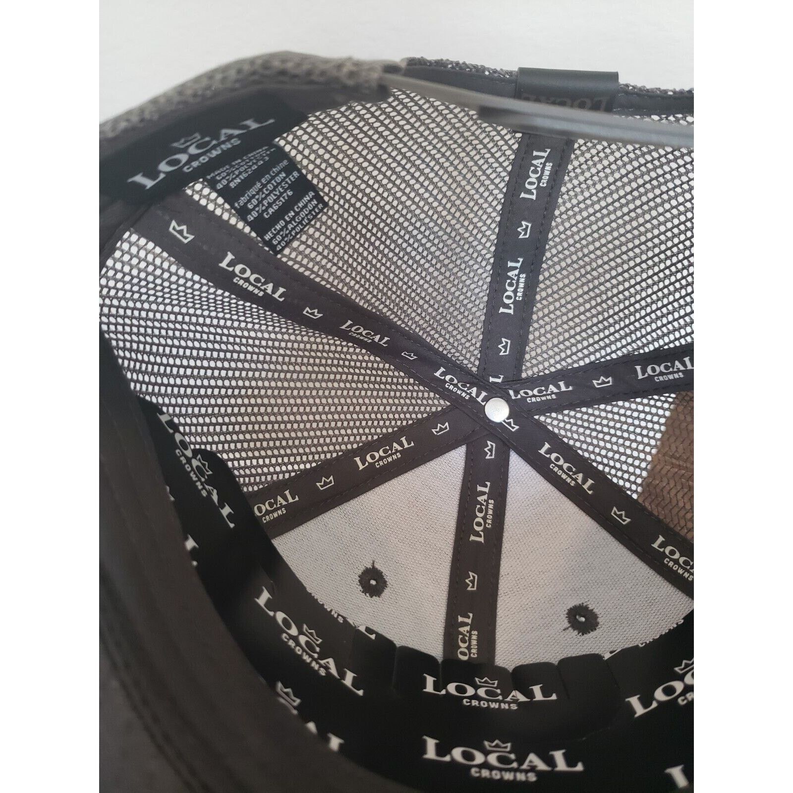 Other Local Crowns Cap Deer Animal Wavy Mesh Trucker Snapback Gray Size ONE SIZE - 6 Thumbnail