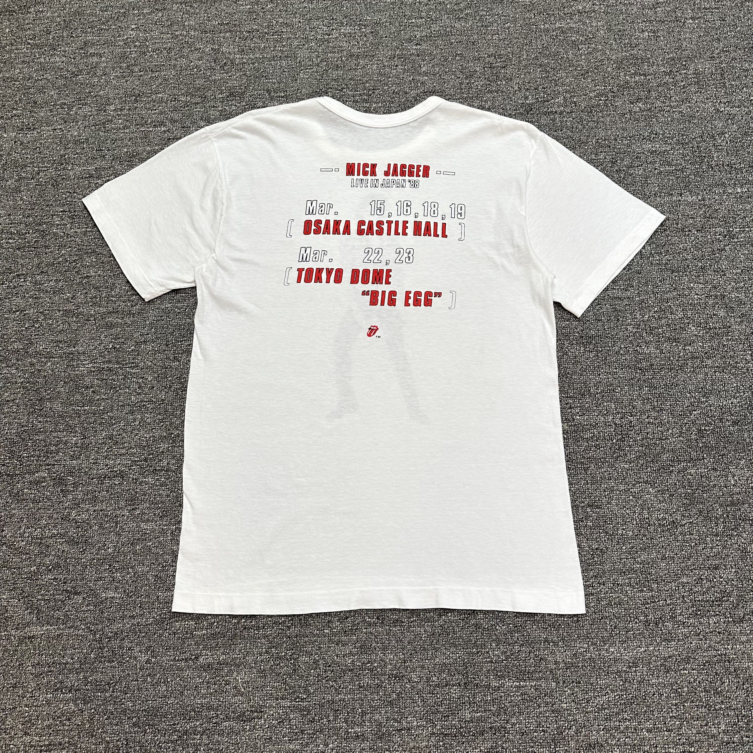 The Rolling Stones Vintage Mick Jagger 1988 Tour Tee Size US M / EU 48-50 / 2 - 4 Thumbnail