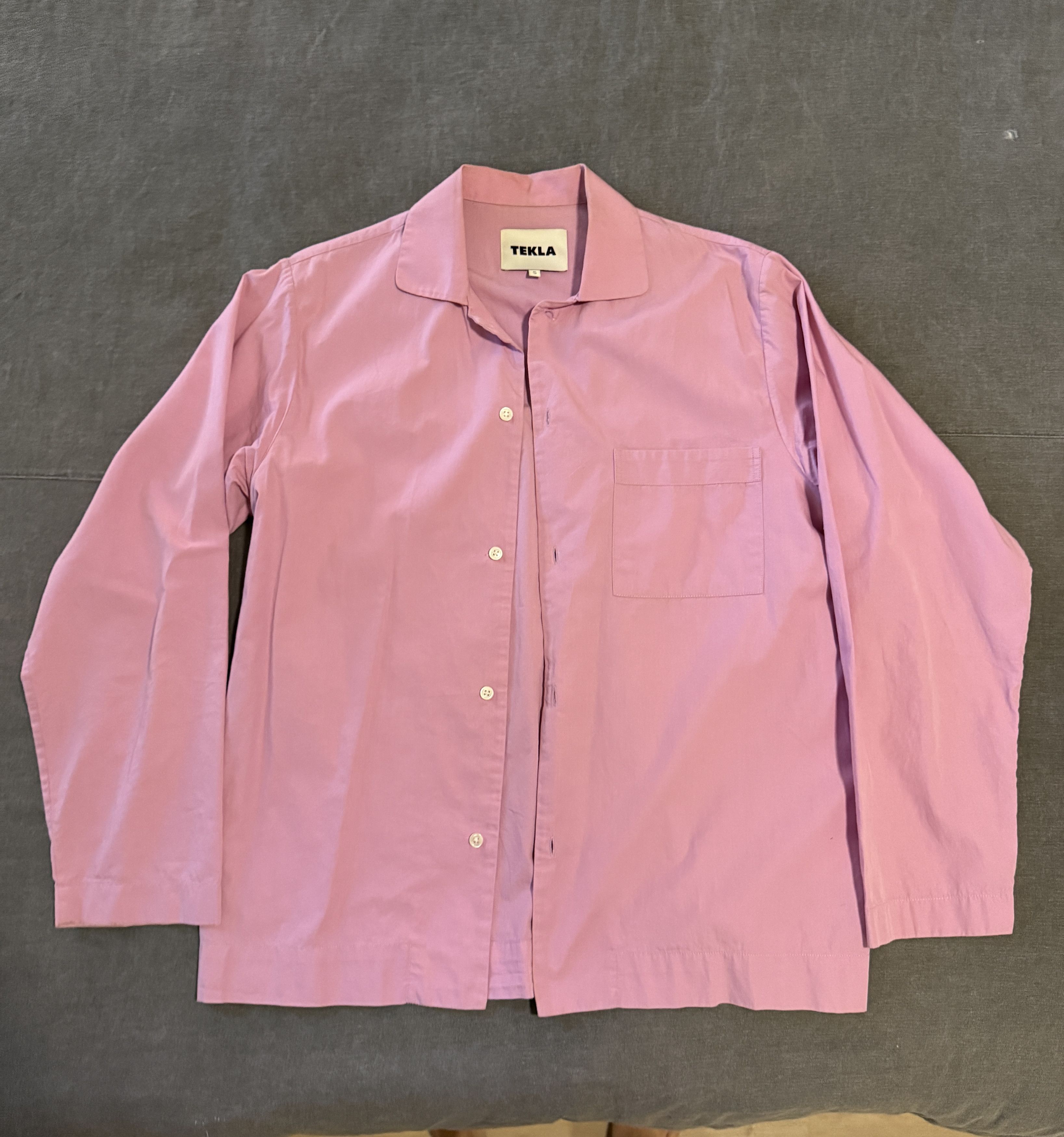Tekla Poplin Long-Sleeved Pyjama Shirt Size US S / EU 44-46 / 1 - 1 Thumbnail