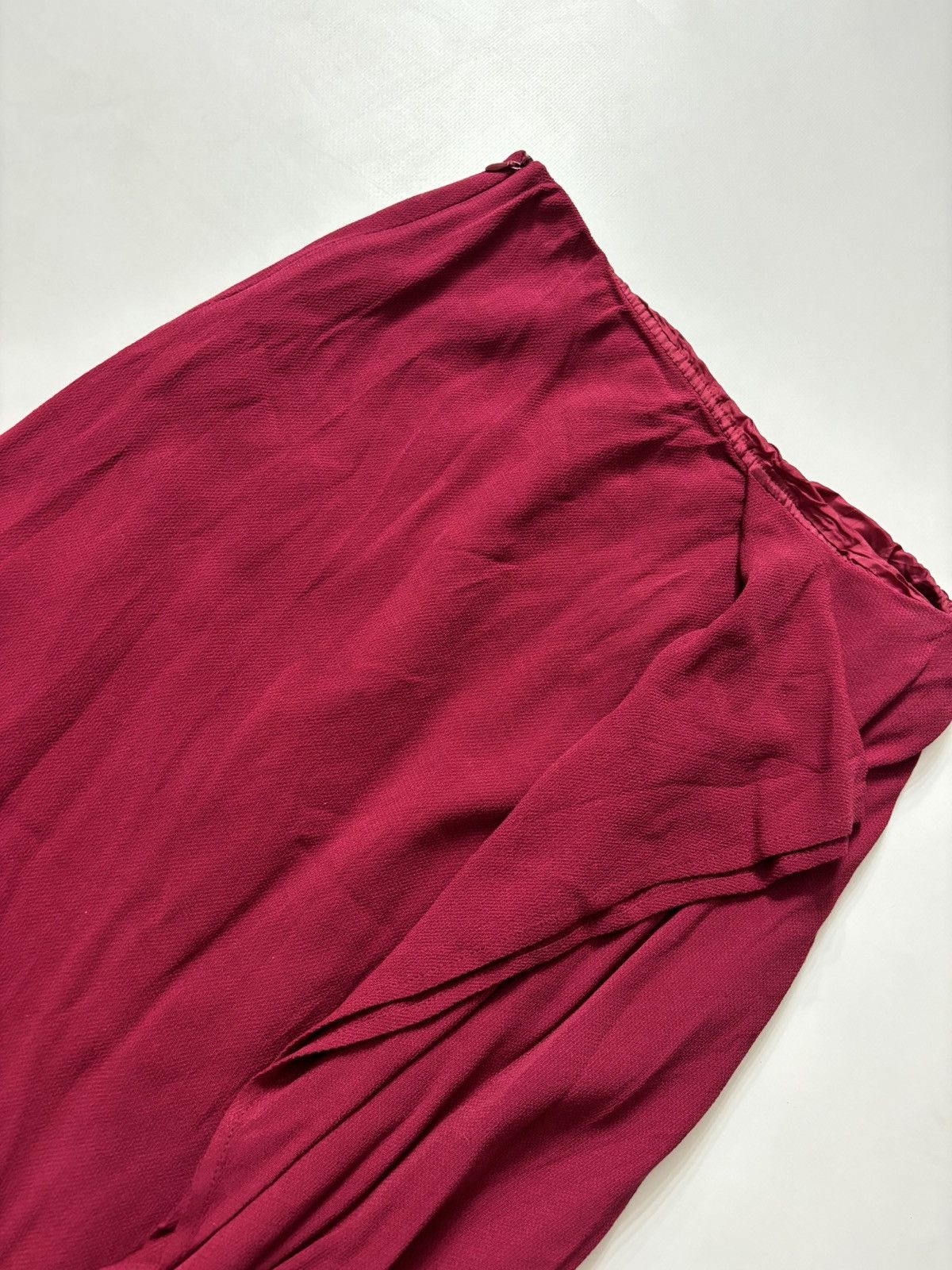 Cop Copine × Vintage COP COPINE VISCOSE ASYMMETRIC MIDI SKIRT VINTAGE Size 28" / US 6 / IT 42 - 4 Thumbnail
