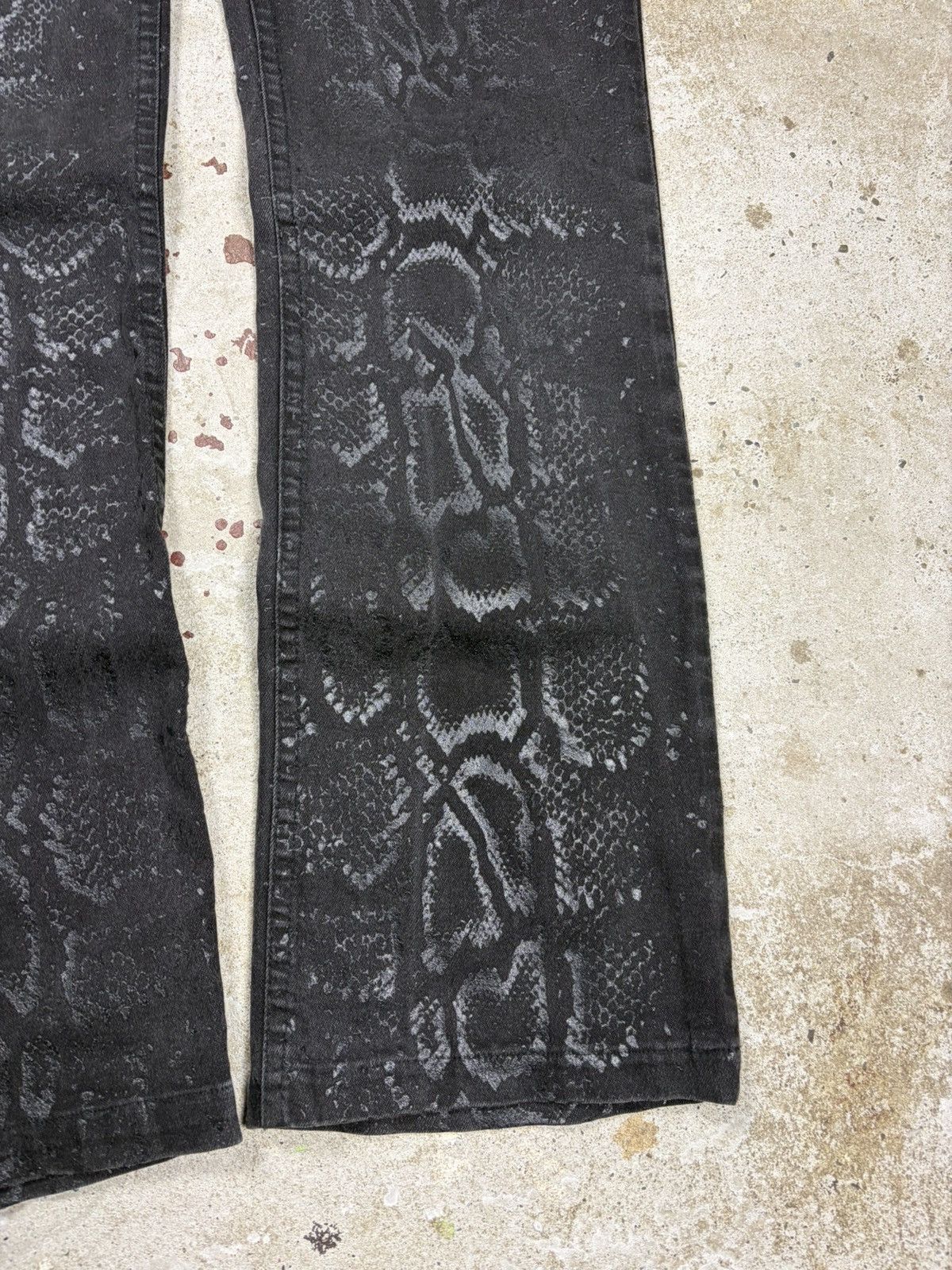 Roberto Cavalli AW1999 Roberto Cavalli Snakeskin Python Effect Obscure Pants Size 29" - 4 Thumbnail