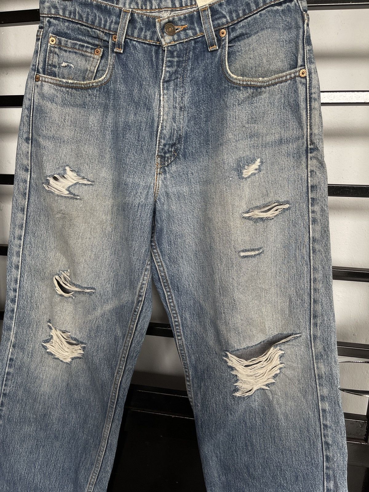 Levi's × Levi's Made & Crafted × Levi's Vintage Clothing Vintage Distressed Levis 569 e USA Wide Leg Size US 31 - 2 Thumbnail
