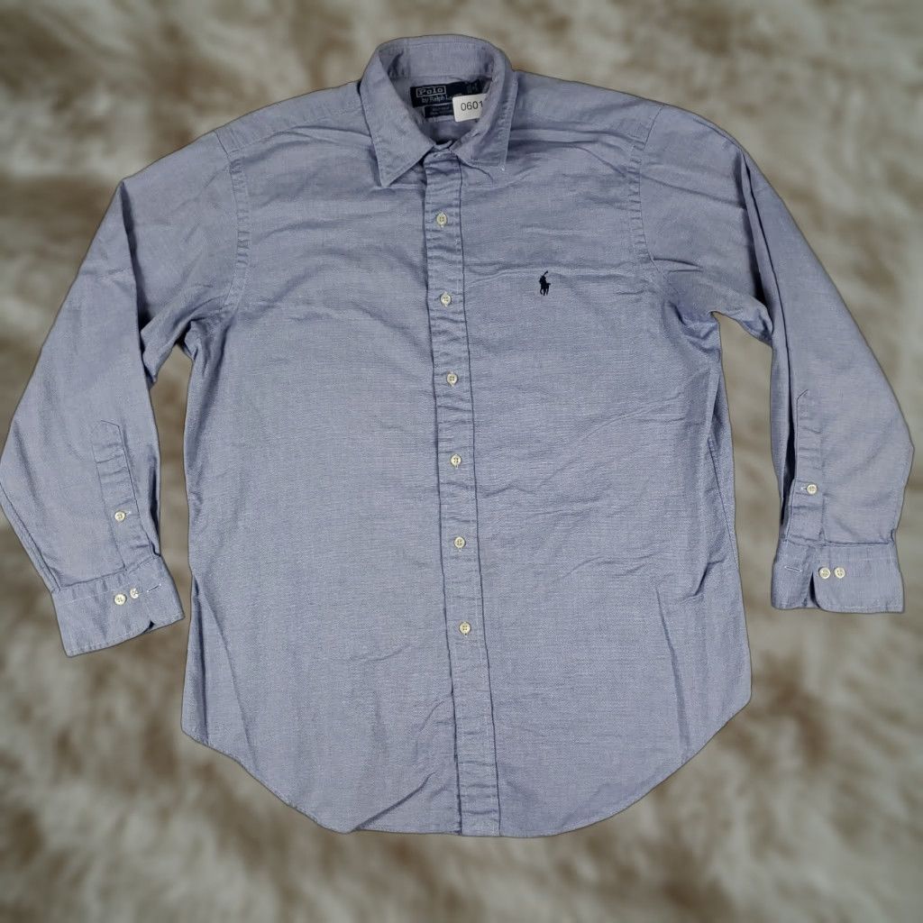 Ralph Lauren Ralph Lauren Men's Dress Shirt Size 16 Blue Long Sleeve Button Up Classic Regular Fit Size 42R - 1 Thumbnail