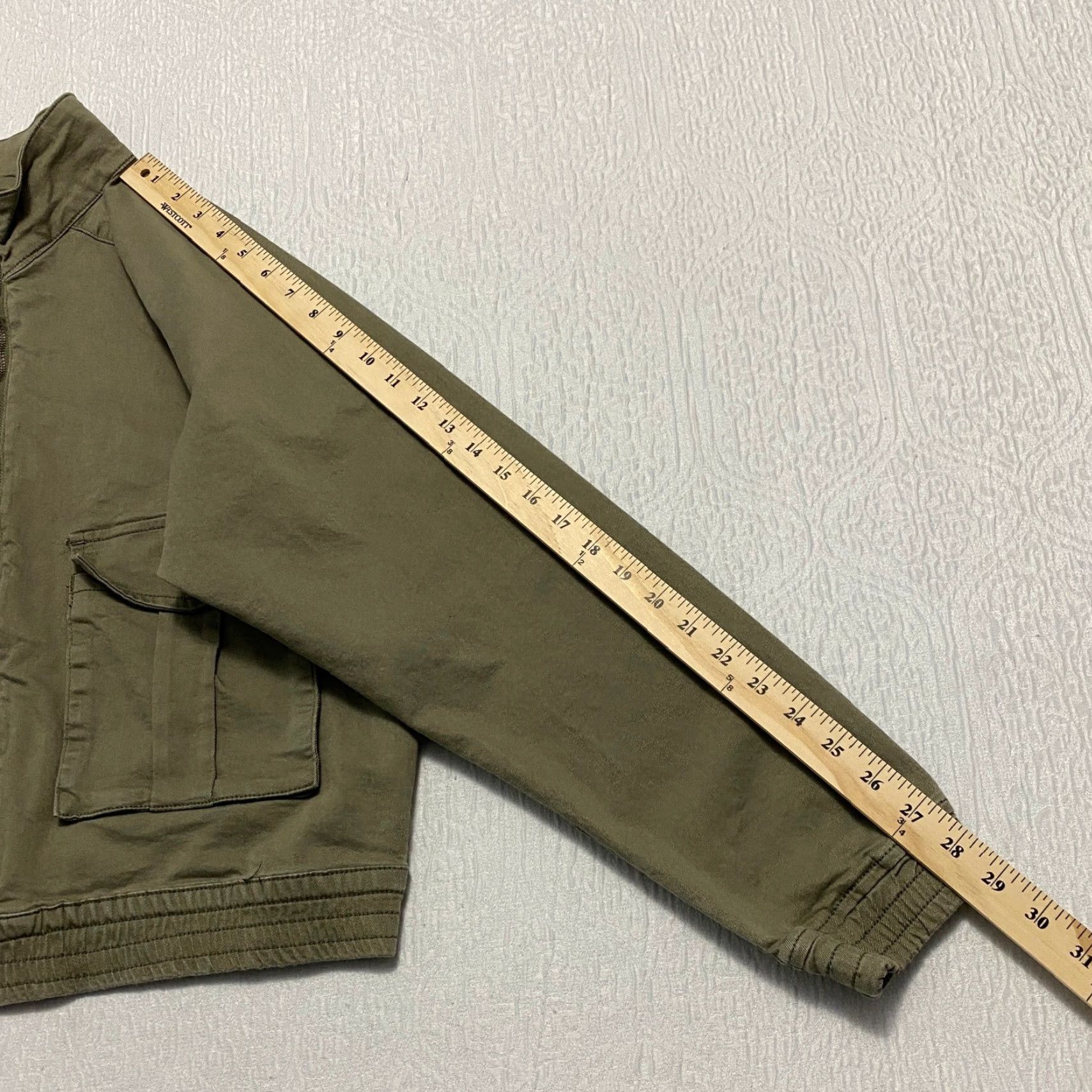 Vintage Ashley Stewart Jacket Women Bomber Olive Green Full Zip Pockets Size 14/16 Canvas Cotton Casual Spring Fall Size XL / US 12-14 / IT 48-50 - 8 Thumbnail