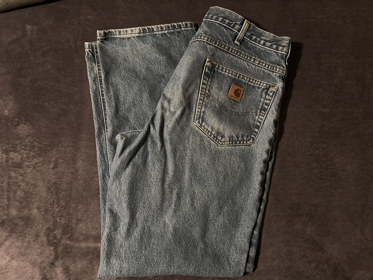 Carhartt Carhartt Loose Fit Streetwear Denim Blue Jeans Size US 36 / EU 52 - 1 Thumbnail