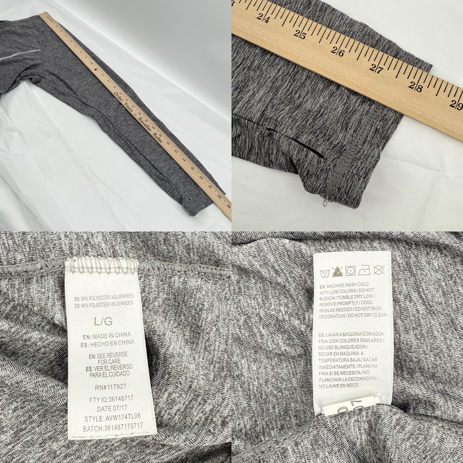 Avia VINTAGE Avia Pullover Shirt Womens Large Active Long Sleeve Athletic Zip Pocket Yoga Top Size L / US 10 / IT 46 - 8 Thumbnail