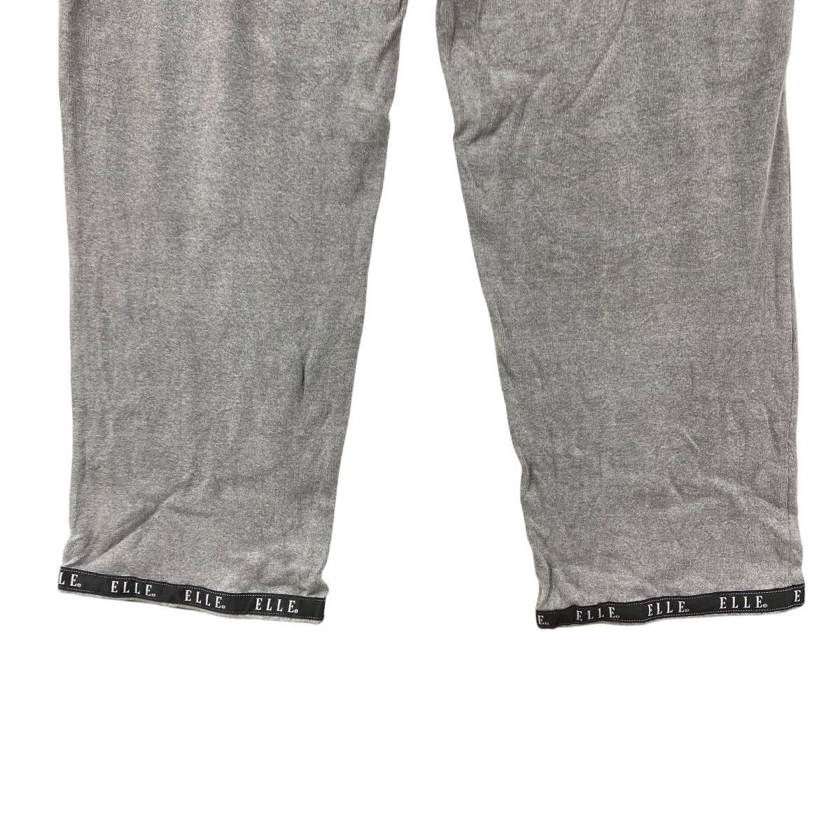 Vintage ELLE Grey Wool Jogger Trousers Casual Pant Size 33" - 5 Thumbnail