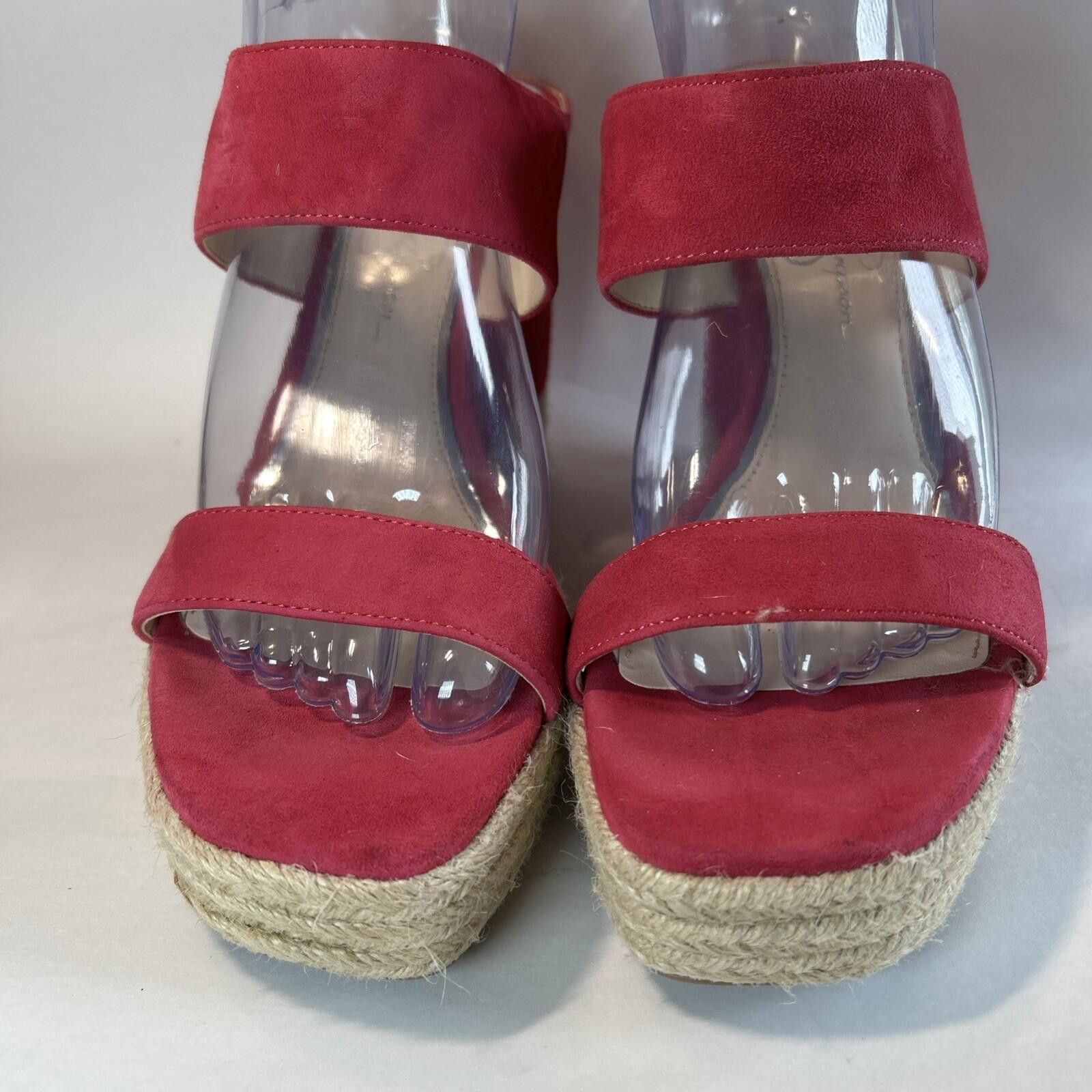 Other Jessica Simpson Perfectly Pink Lux Suede Wedge Sandal Size 8 Size US 8 / IT 38 - 2 Thumbnail