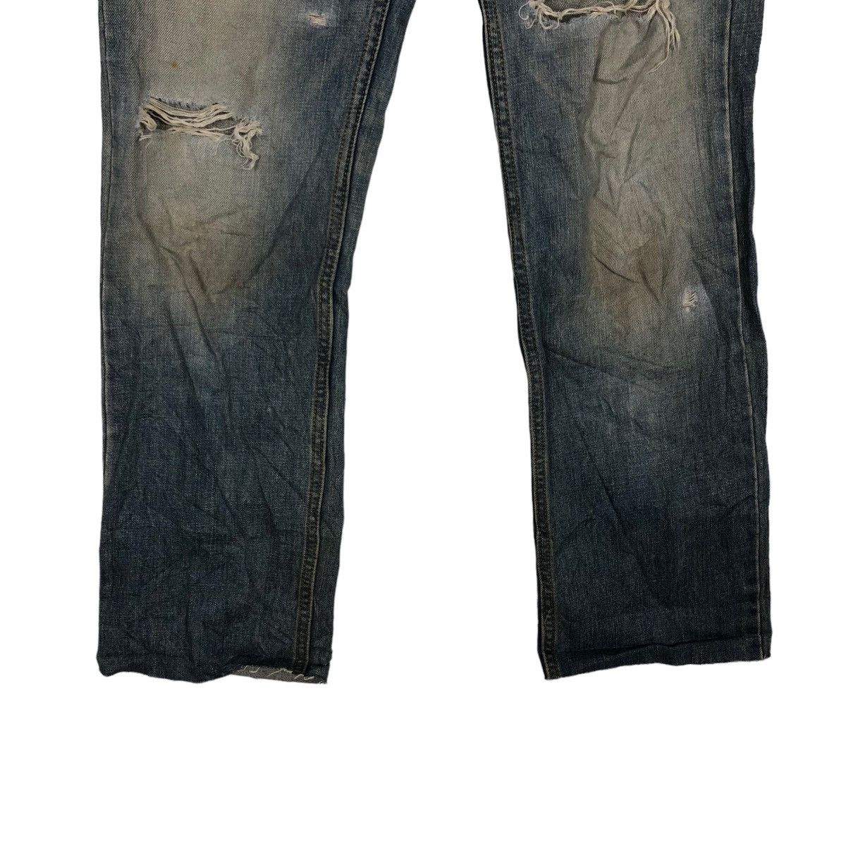Japanese Brand 🔥90s Vintage Rare Distressed Denim Jeans Japan Issey Miyake Size US 31 - 4 Thumbnail