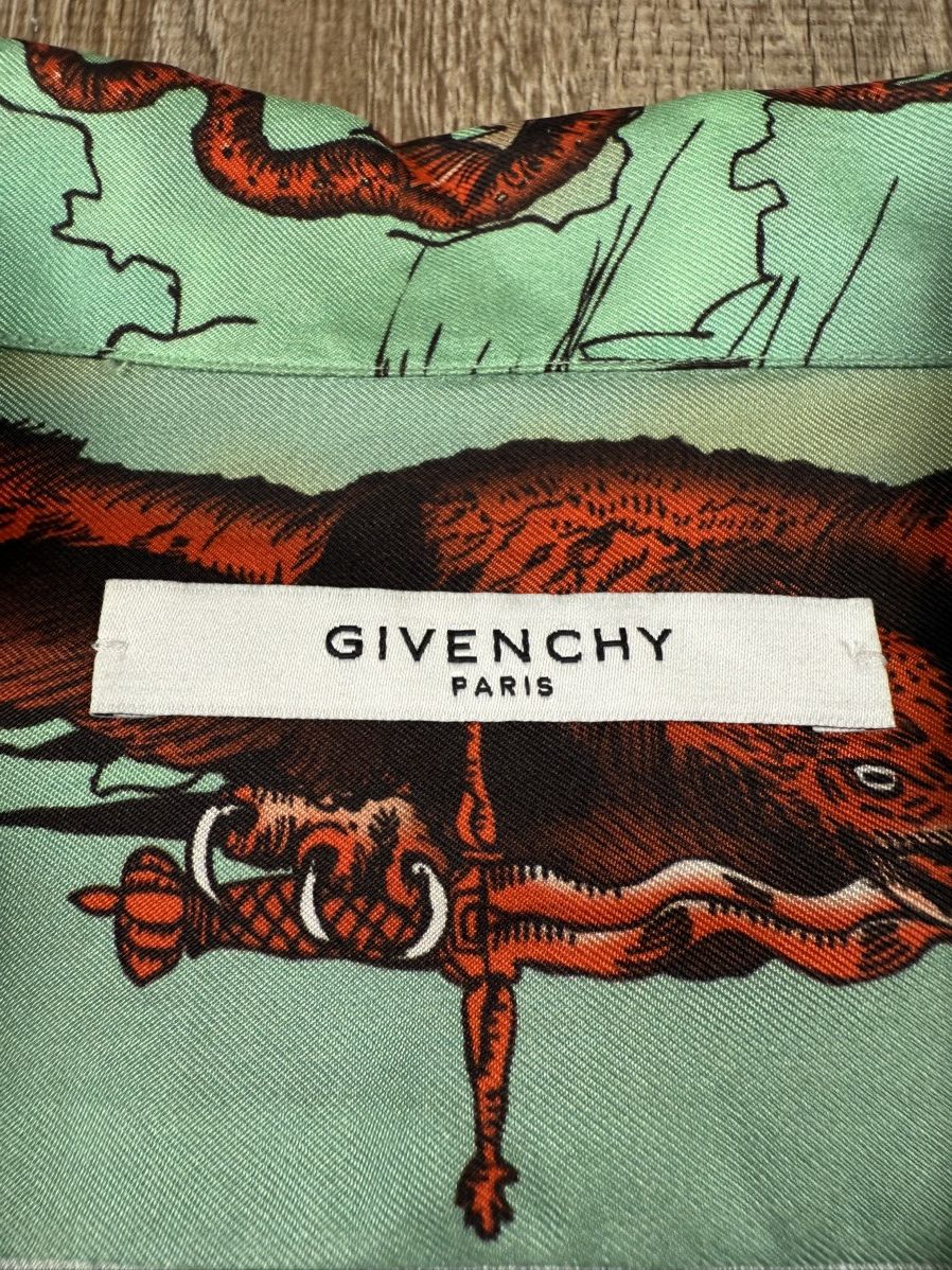 Givenchy Givenchy Japanese Print Silk Shirt Size US M / EU 48-50 / 2 - 4 Thumbnail