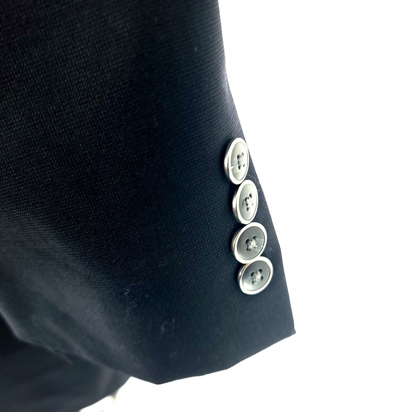 Pronto Uomo Pronto Uomo Wool Polyester 2 Button Blazer 38S Blue Tagged 4 Size 38S - 12 Thumbnail