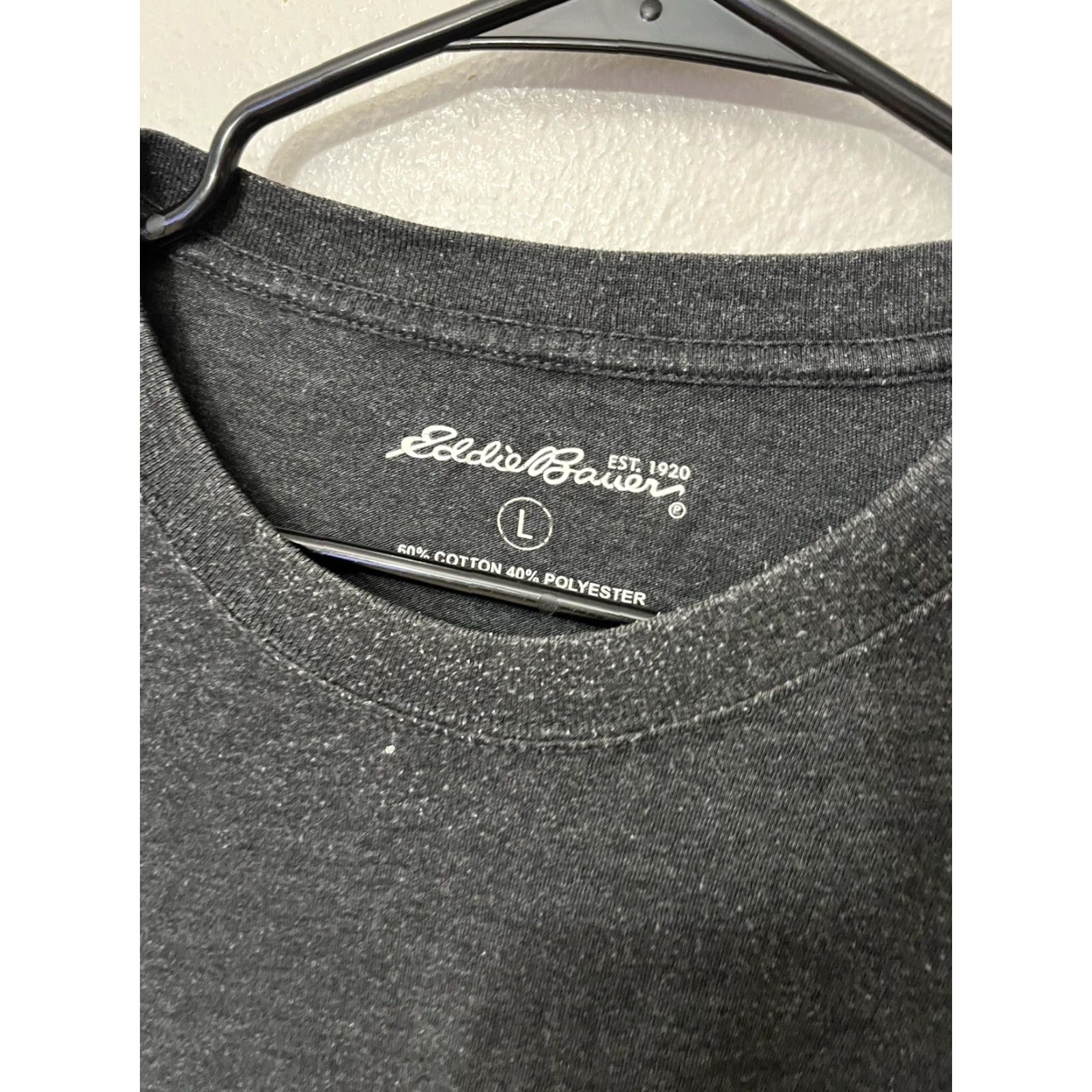 Eddie Bauer Eddie Bauer Shirt Mens Large Charcoal Gray Long Sleeve Crew Neck Pullover Size US L / EU 52-54 / 3 - 2 Thumbnail