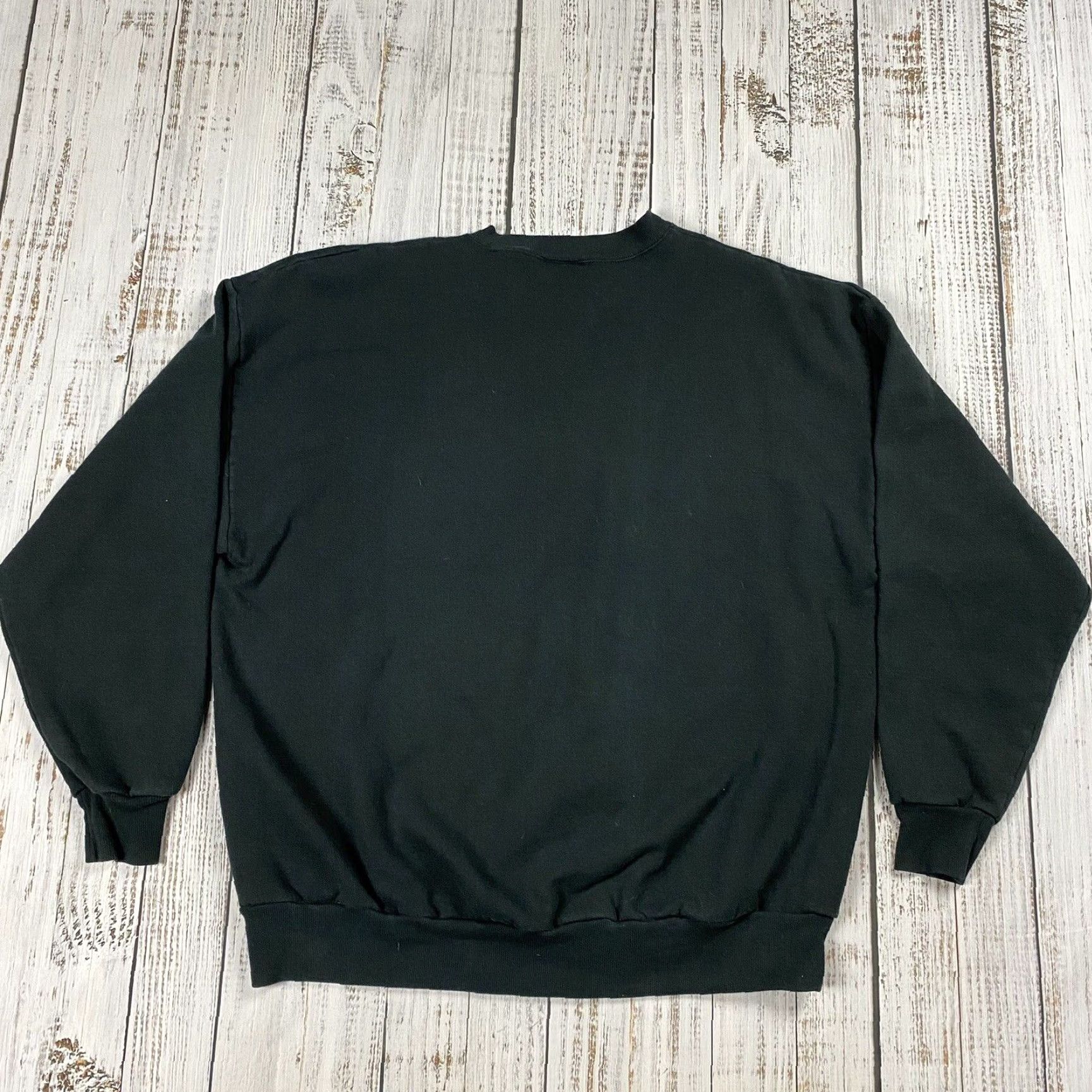 Jerzees VTG JERZEES NUBLEND CREWNECK SWEATSHIRT BLACK ADULT XL/XXL 90s Vintage Pullover Sweatshirt Men Size US XXL / EU 58 / 5 - 5 Thumbnail