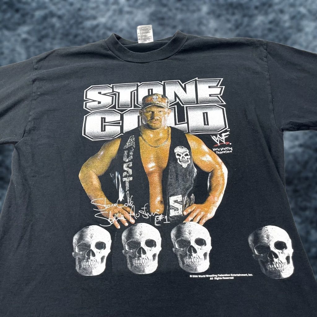 Vintage VINTAGE TNT Stone Cold Steve Austin Shirts Mens XL Wrestling WWE WWF Skull 3:16 2000 Shirt XS XL? Size US XL / EU 56 / 4 - 1 Thumbnail