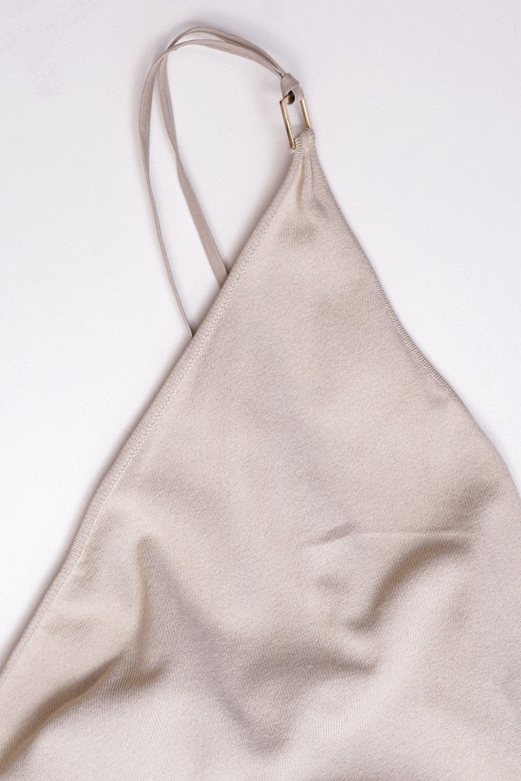 Gucci Gucci by Tom Ford S/S 2001 White Knit Asymmetric Strap Dress Size M / US 6-8 / IT 42-44 - 7 Thumbnail