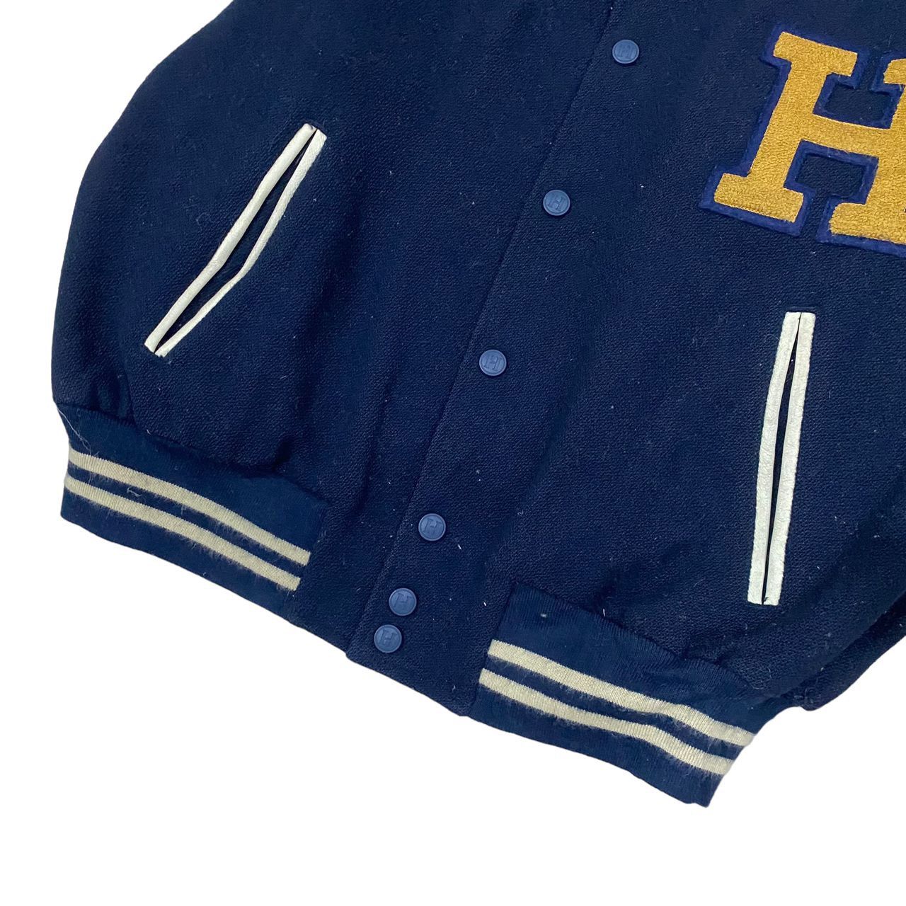 Tommy Hilfiger Vintage Tommy Hilfiger Wool Leather Varsity Jacket Size US L / EU 52-54 / 3 - 6 Thumbnail