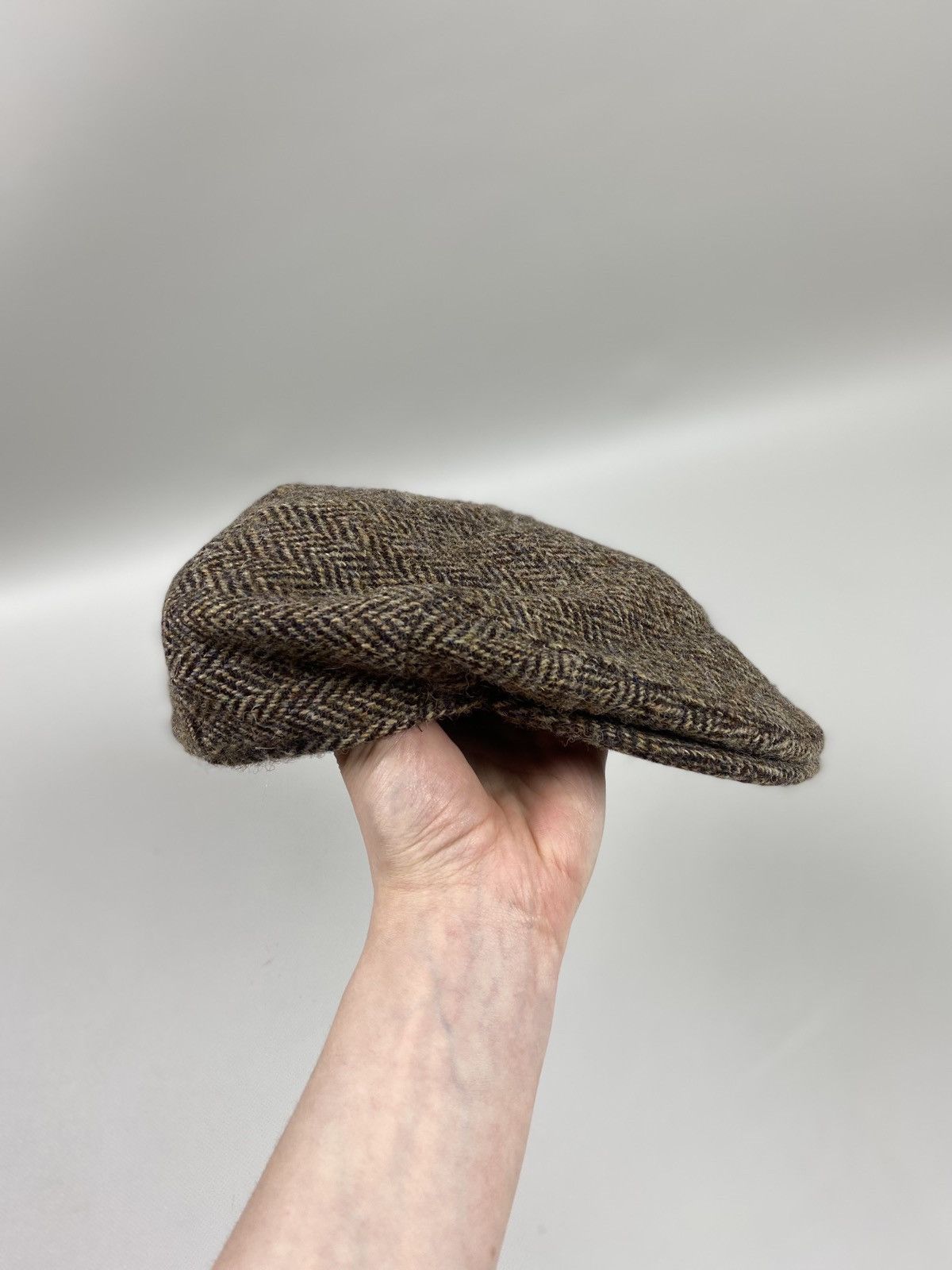 Harris Tweed × Vintage Harris Tweed vintage herringbone wool flat cap size M Size ONE SIZE - 11 Thumbnail
