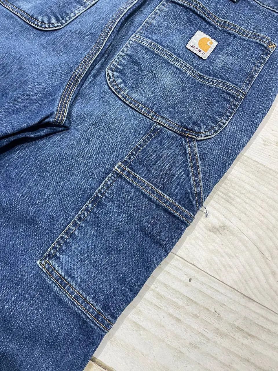 Carhartt Vintage Carhartt Carpenter Blue Denim Jeans Work Pants Size US 32 / EU 48 - 6 Thumbnail