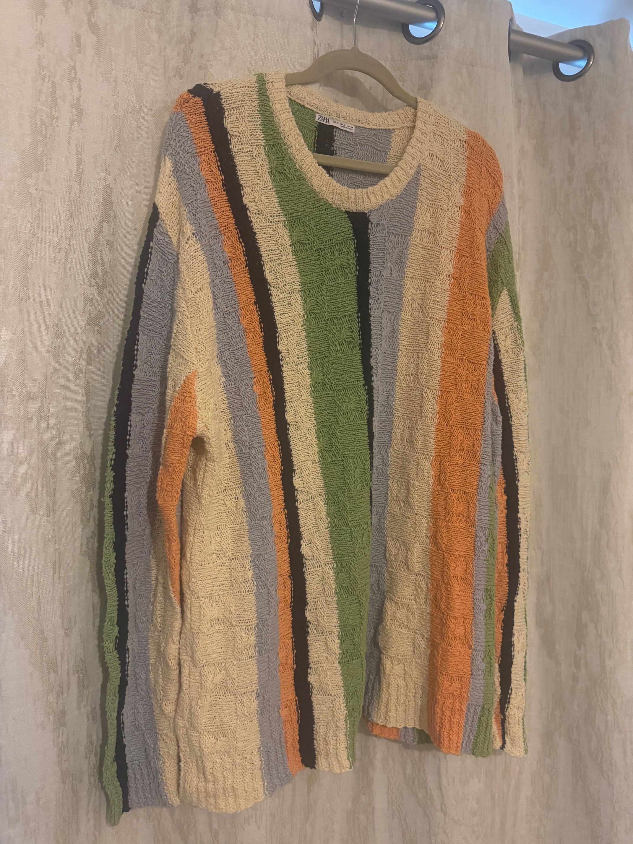 Zara Zara multi color thin knit sweater Size US XL / EU 56 / 4 - 1 Thumbnail