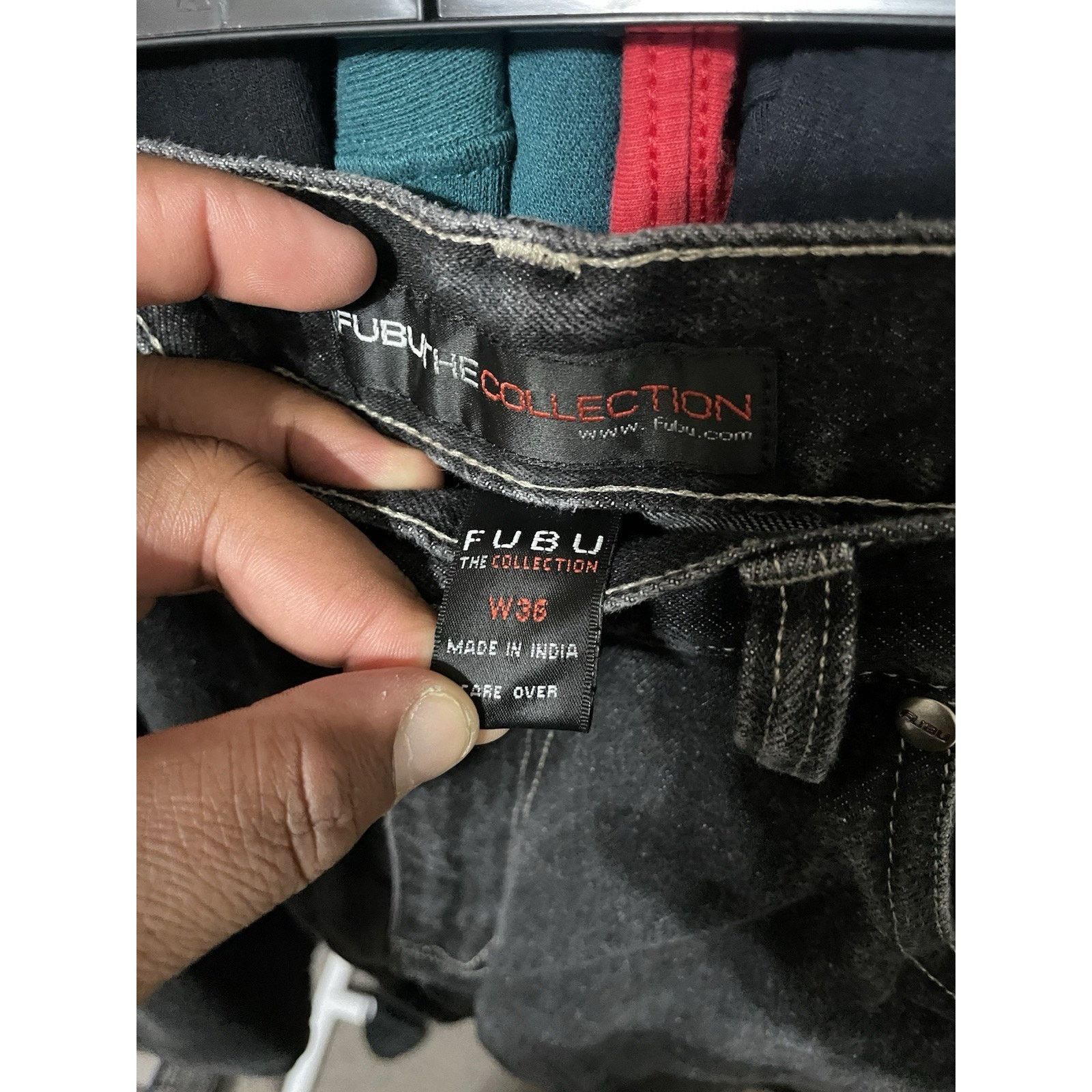 Fubu Size 36- Vintage FUBU Denim Shorts Men's Baggy Y2K Size US 36 / EU 52 - 3 Thumbnail