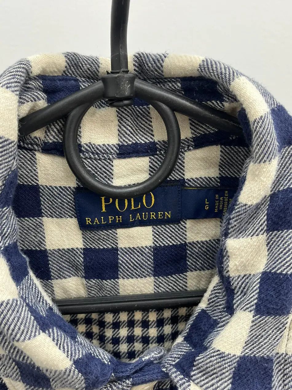 Polo Ralph Lauren Polo Ralph Lauren Heavy Cotton Check Flannel Overshirt Size US L / EU 52-54 / 3 - 2 Thumbnail
