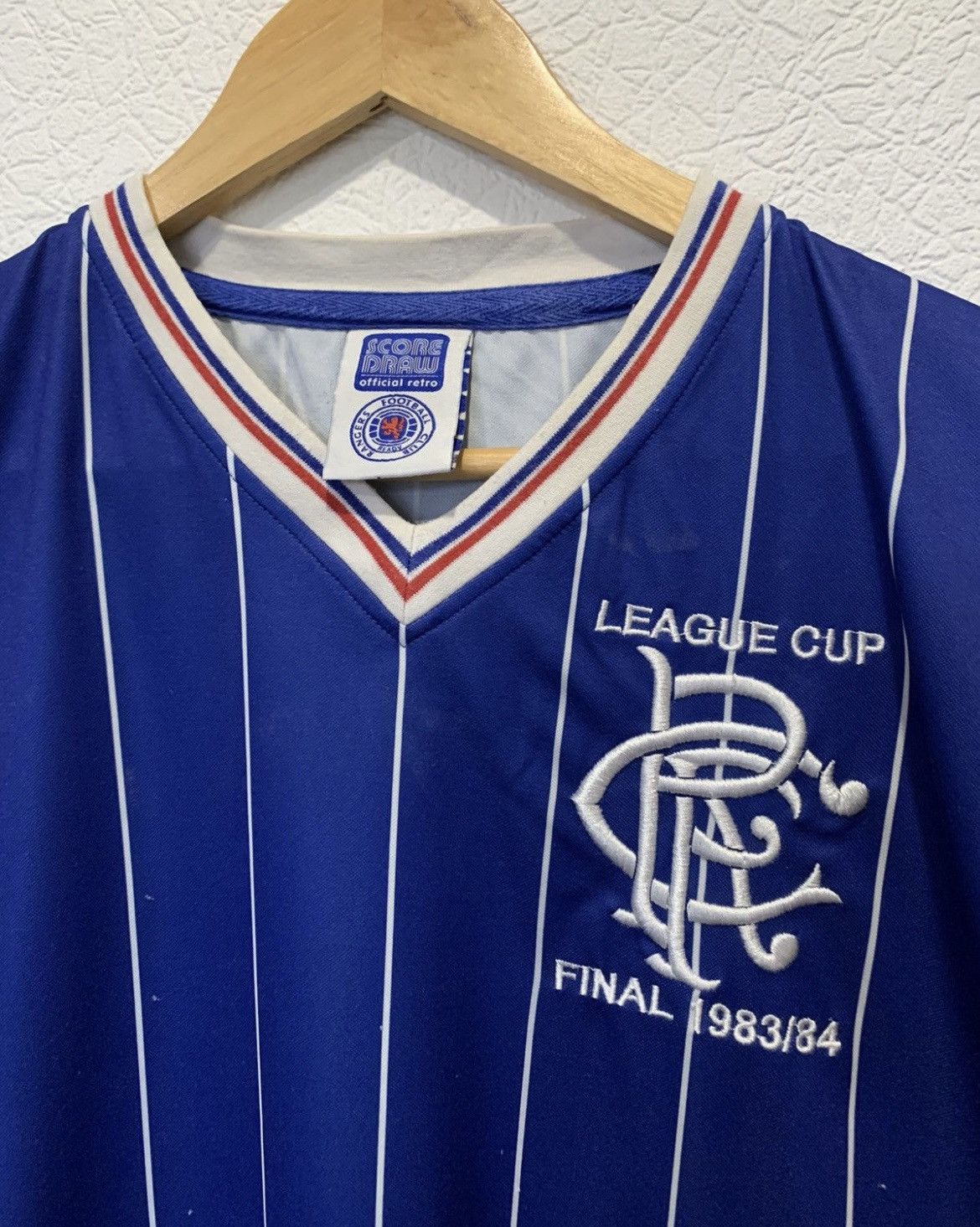 Vintage RANGERS VINTAGE SOCCER JERSEY 1983/1984 HOME KIT FOOTBALL Size US L / EU 52-54 / 3 - 3 Thumbnail