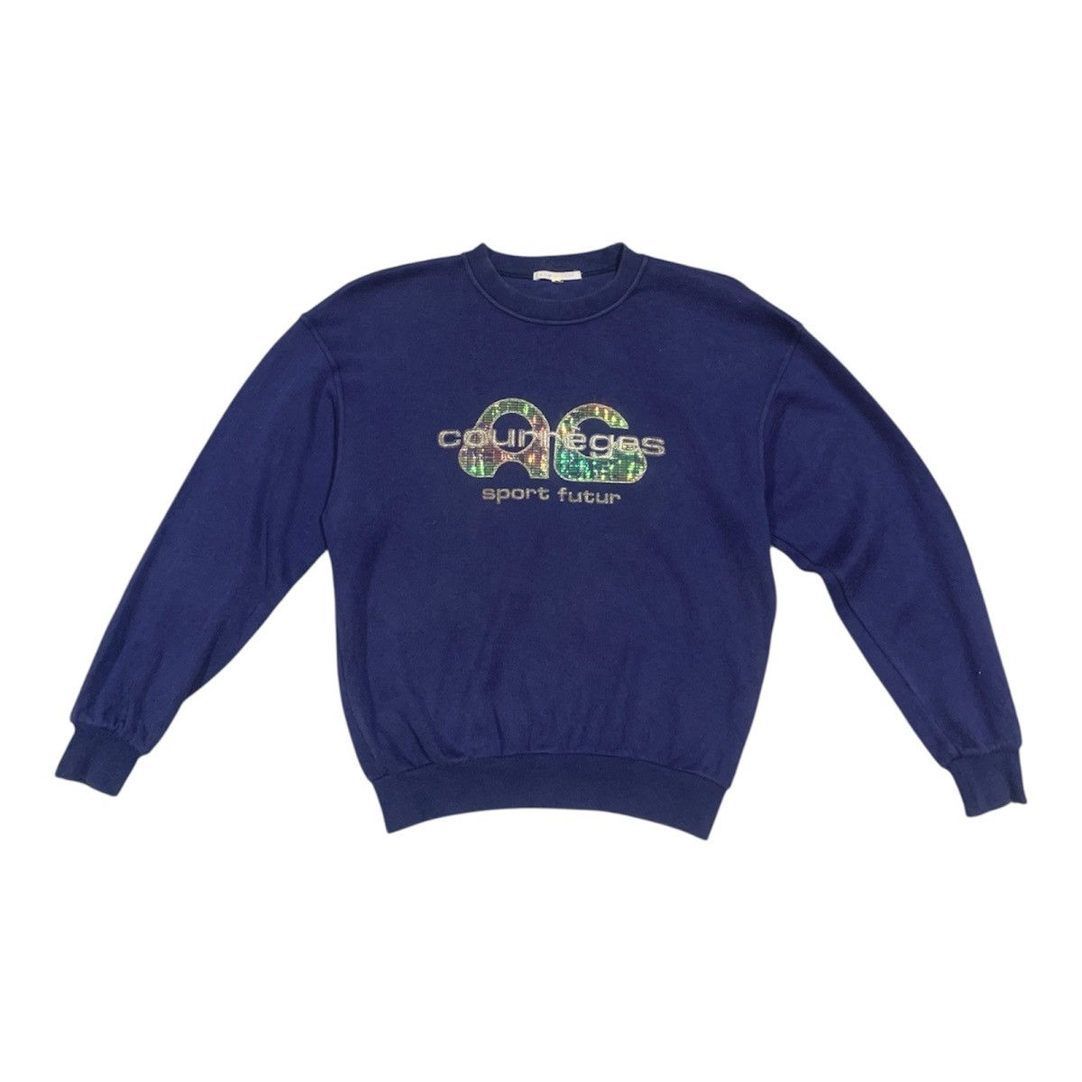 Courreges Vtg Courreges Sport Futur Sequin Sweatshirt Size S / US 4 / IT 40 - 1 Thumbnail