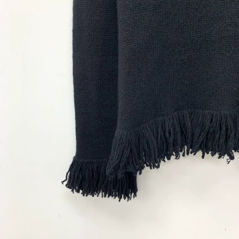 Dior Dior Black cashmere tassel round-neck long-sleeved knitted Size M / US 6-8 / IT 42-44 - 4 Thumbnail