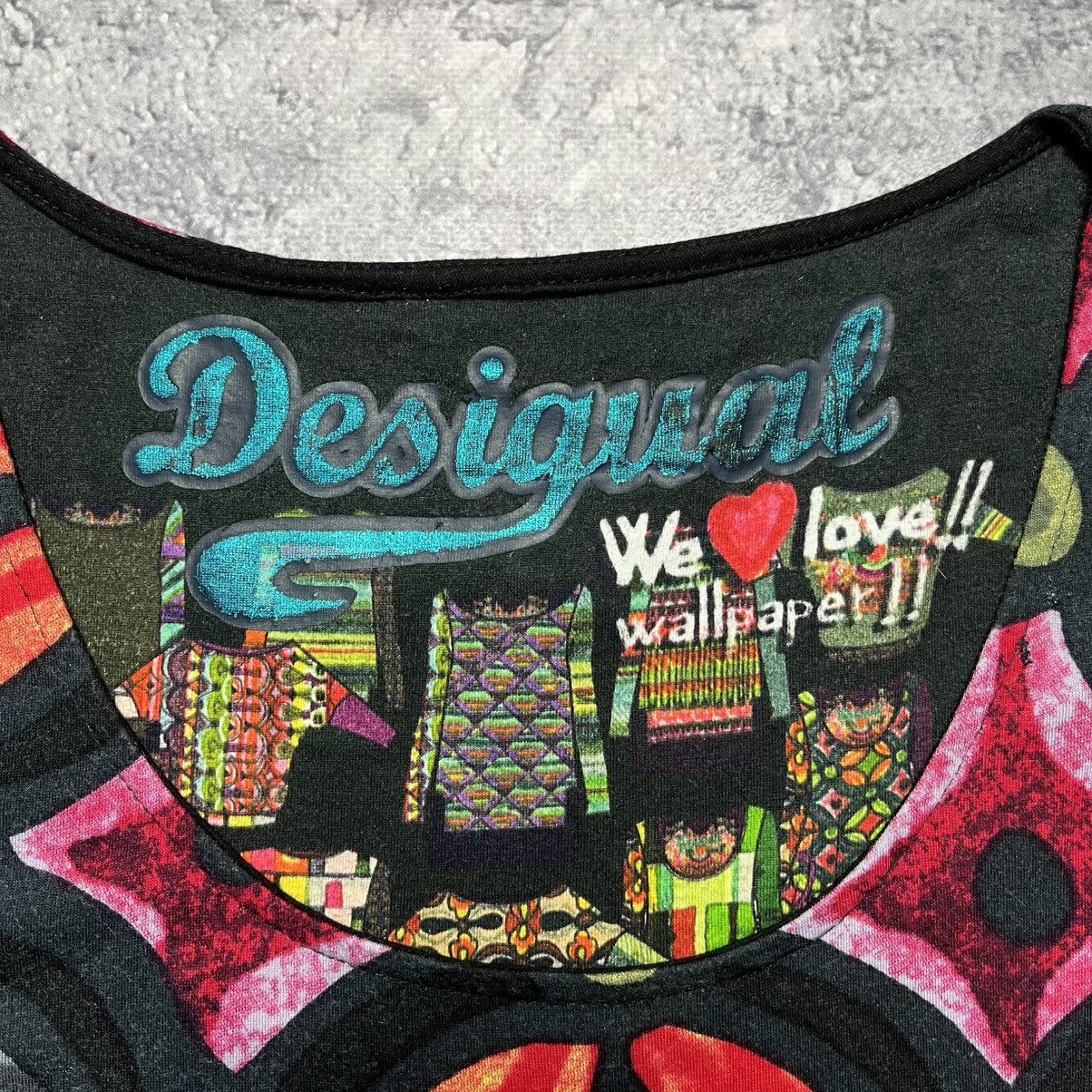Designer × Desigual Vintage Desigual Dress Avant-Garde Ladies Long Sleeve U-Neck Size XS / US 0-2 / IT 36-38 - 4 Thumbnail
