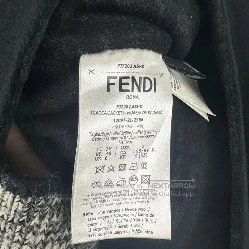 Fendi Fendi Women's Black Wool Coat . Size S / US 4 / IT 40 - 4 Thumbnail