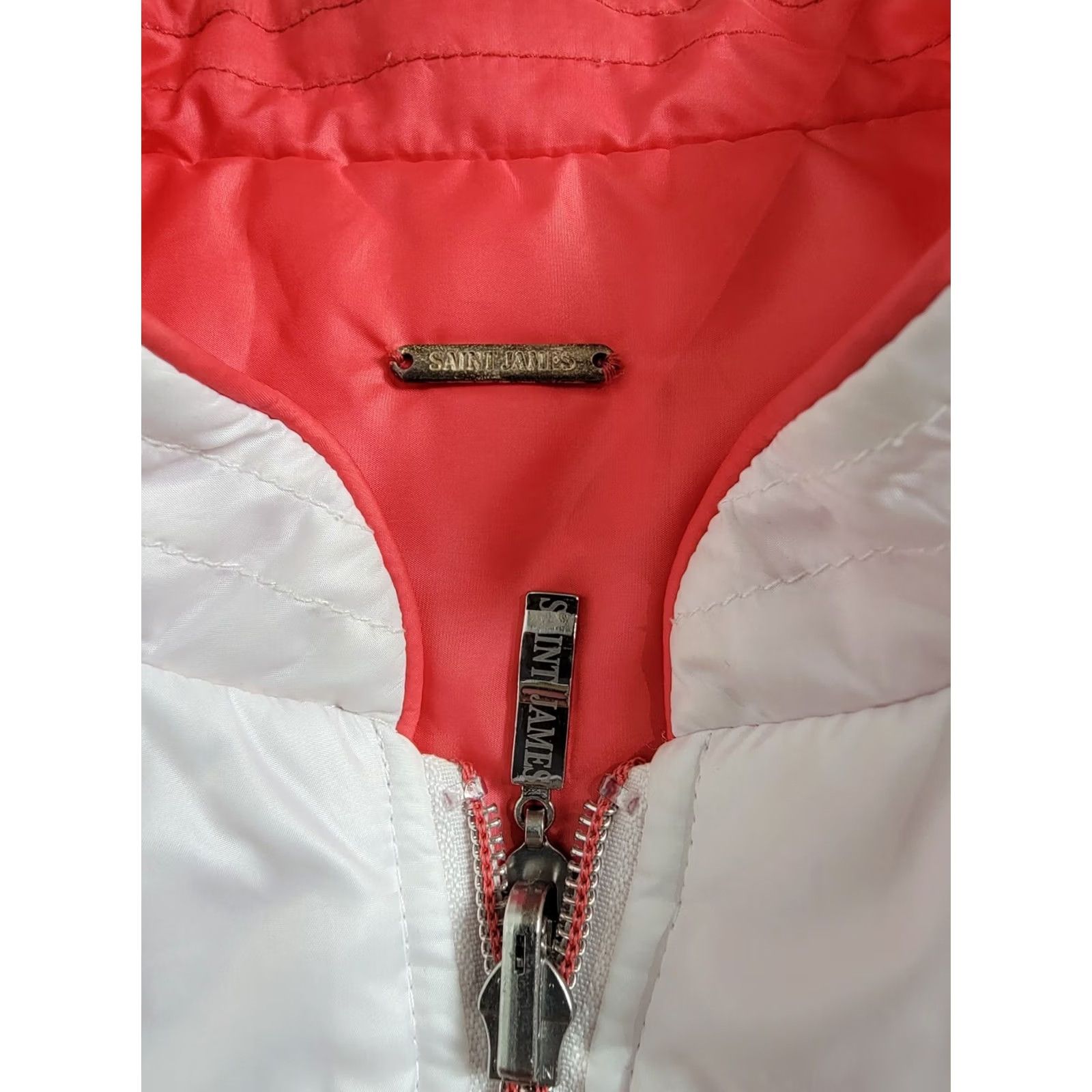 Saint James Saint James Women Vest Full Zip Lightweight Reversible Size 6 Red White Sailboat Quilted Casual, Travel Size M / US 6-8 / IT 42-44 - 5 Thumbnail